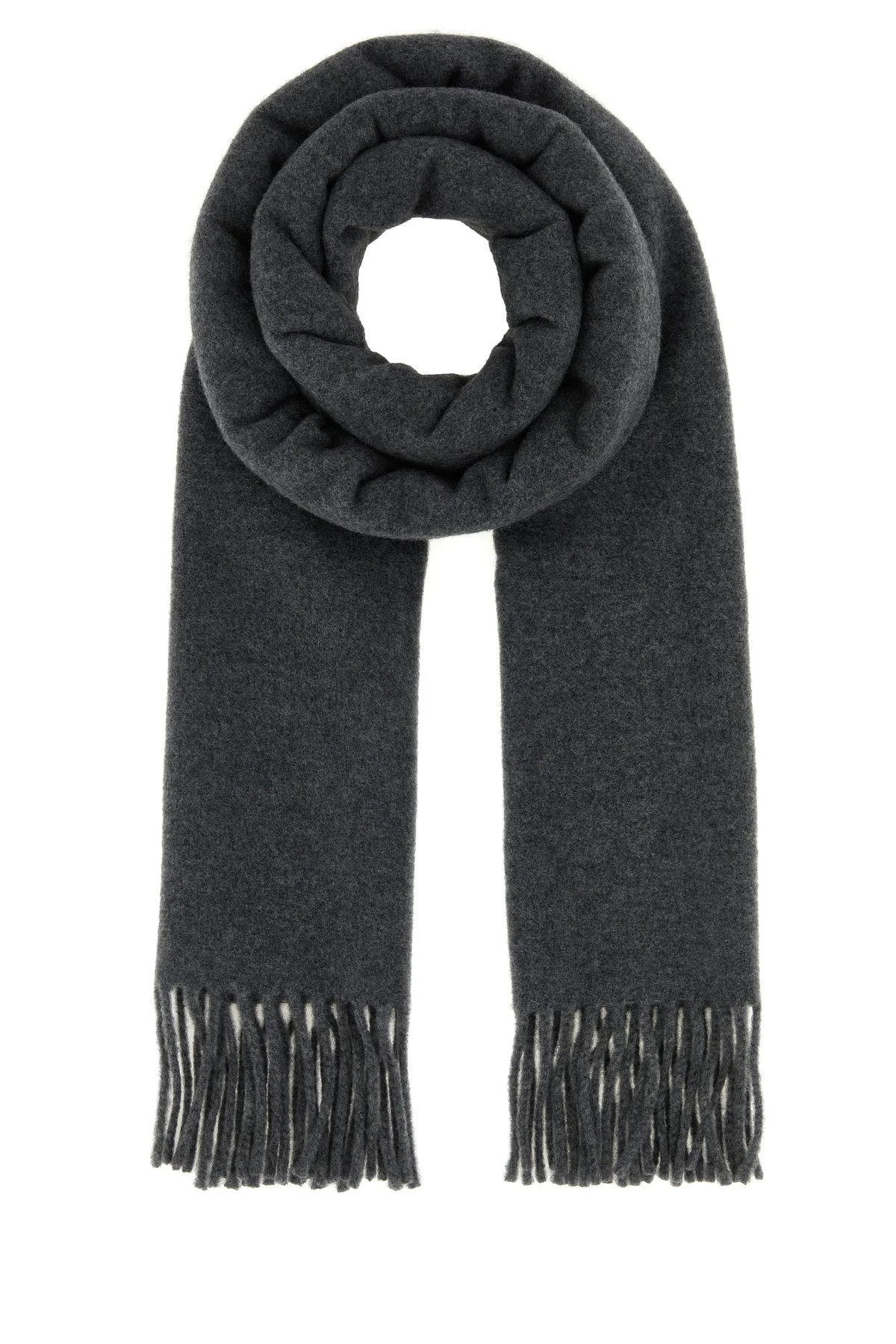 Dark grey cashmere scarf - 1