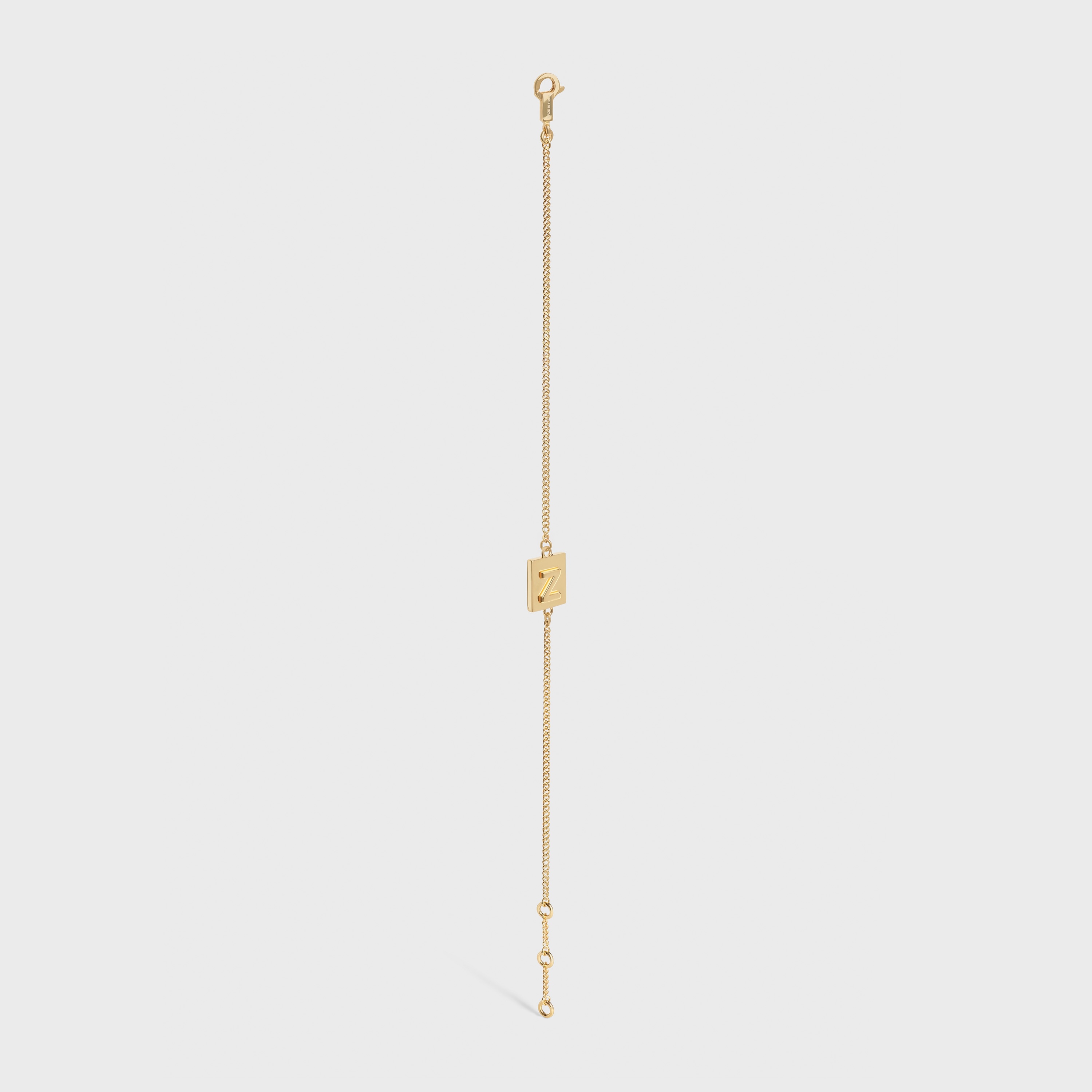 Alphabet Z Bracelet in Brass with Gold Finish - 3