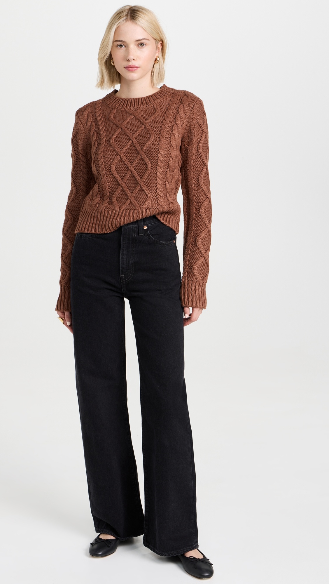 Ribcage Wide Leg Jeans - 8
