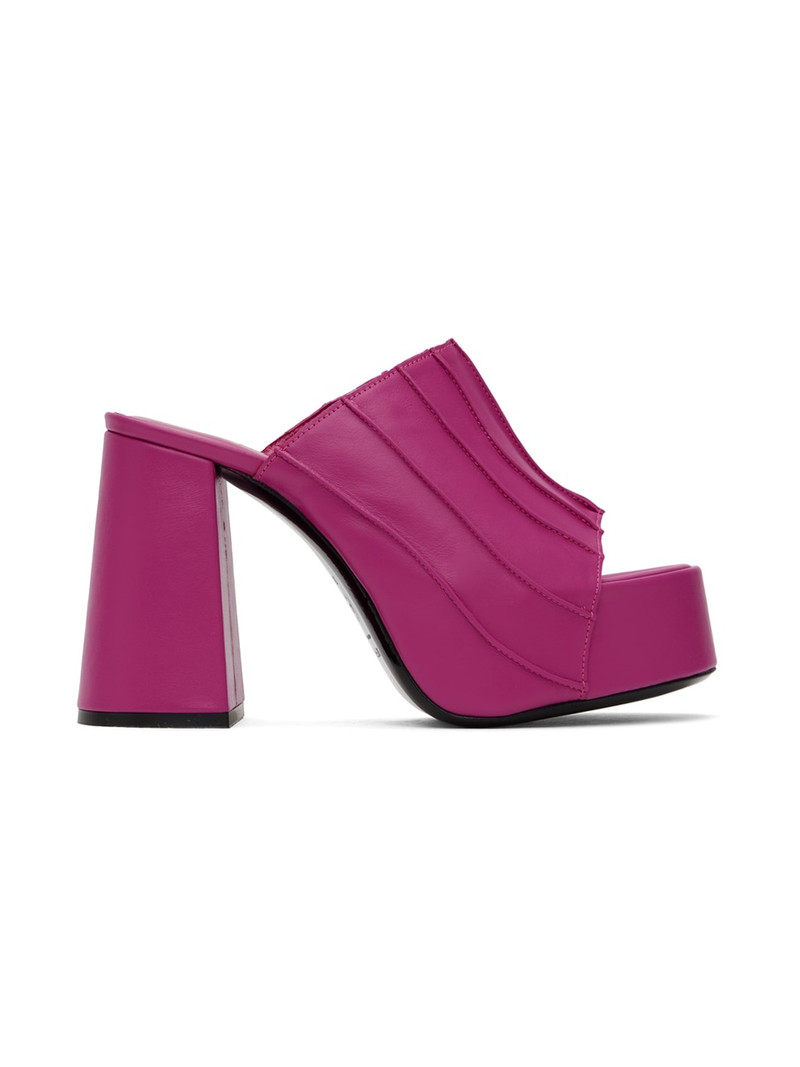 SSENSE Exclusive Pink Brad Heeled Sandals 1