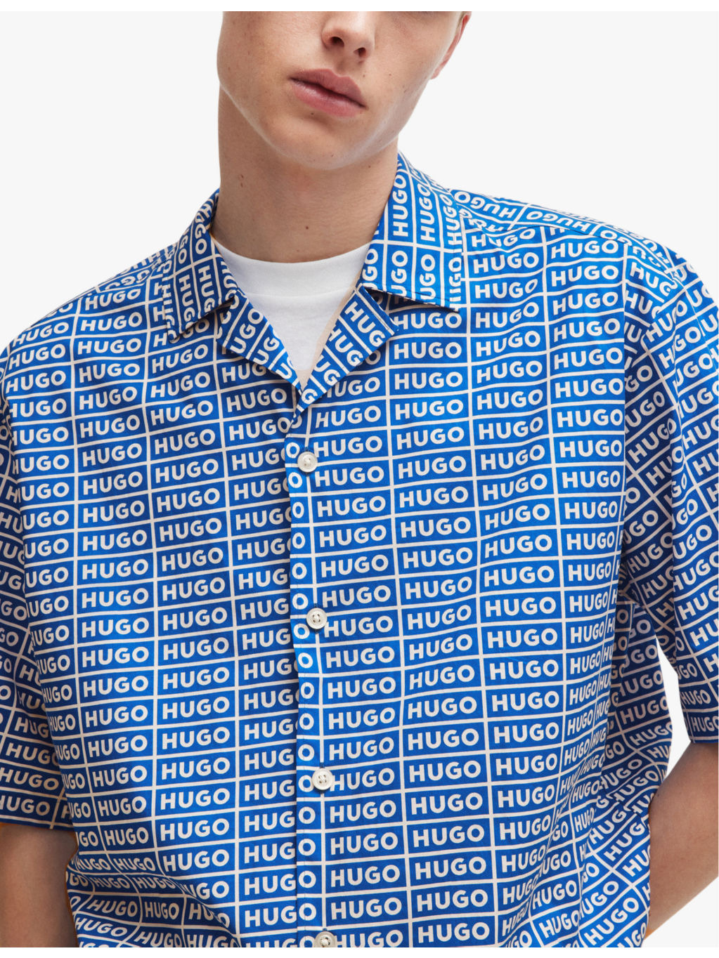 Logo-print relaxed-fit short-sleeve cotton shirt - 5