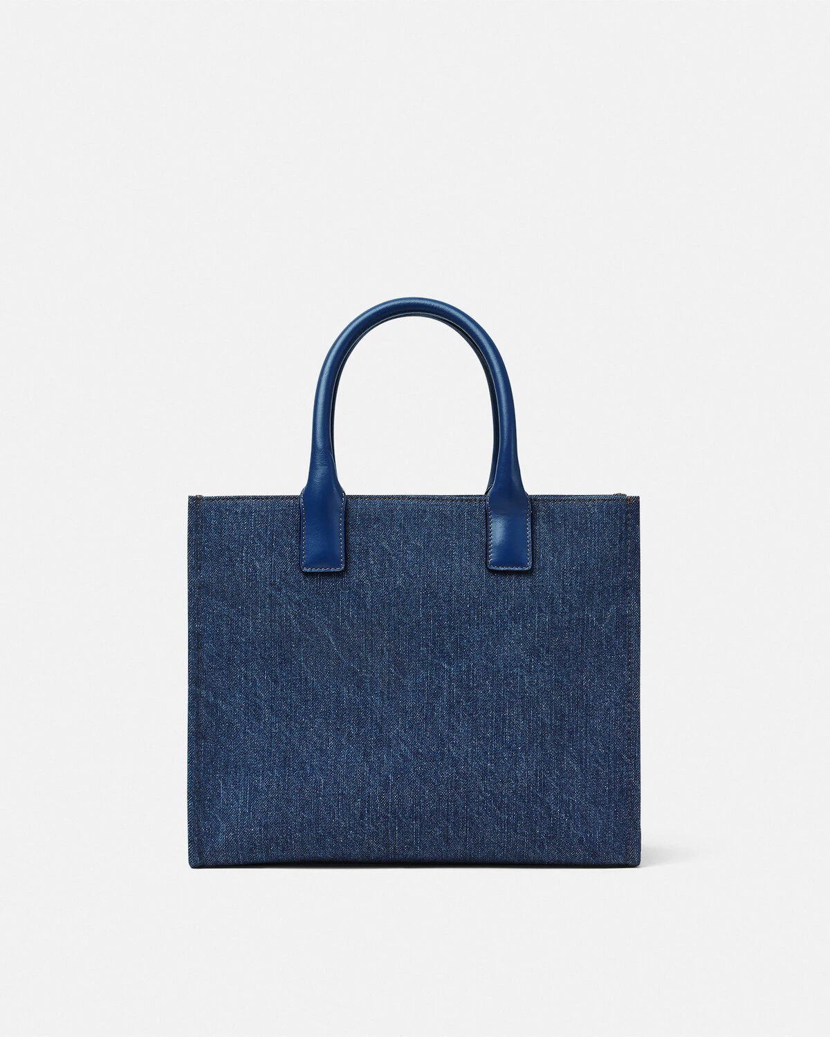 La Medusa Denim Small Tote Bag - 7