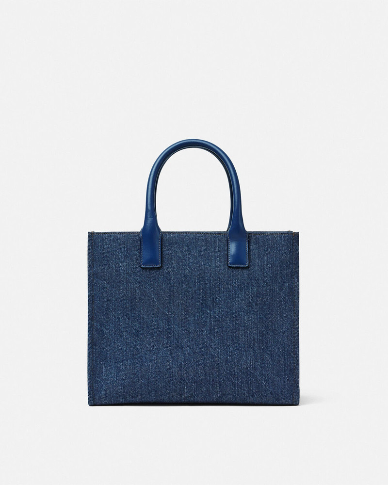VERSACE La Medusa Denim Small Tote Bag outlook