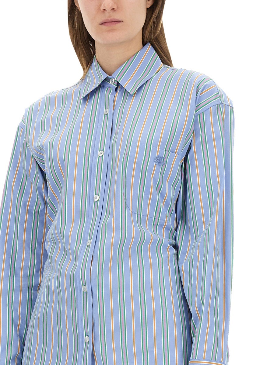 Etro Women Jacquard Shirt And Knot In The Back - 4