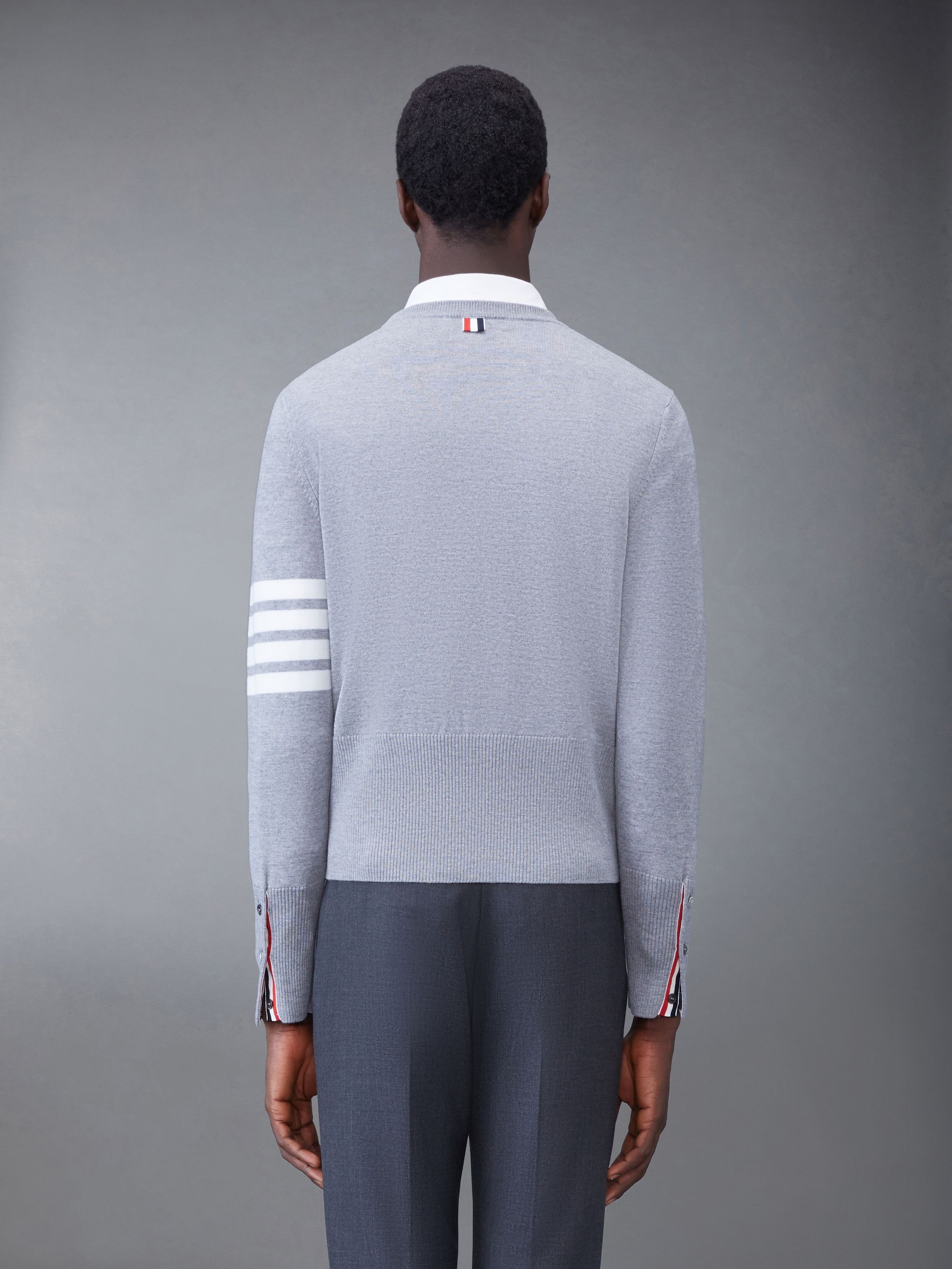 Merino Hector 4-Bar Crew Neck Pullover - 2