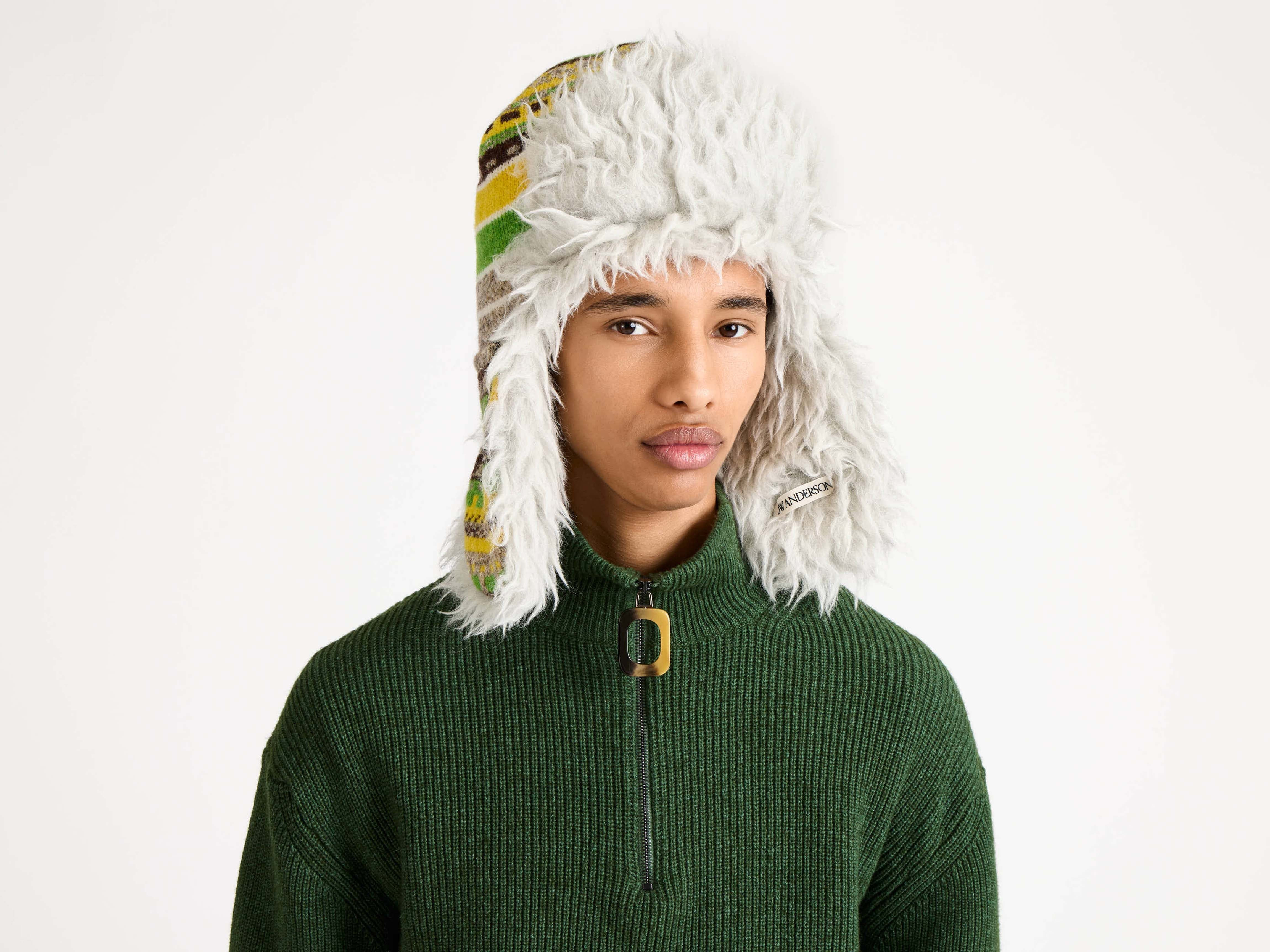HALF ZIP JUMPER IN PINE - 5