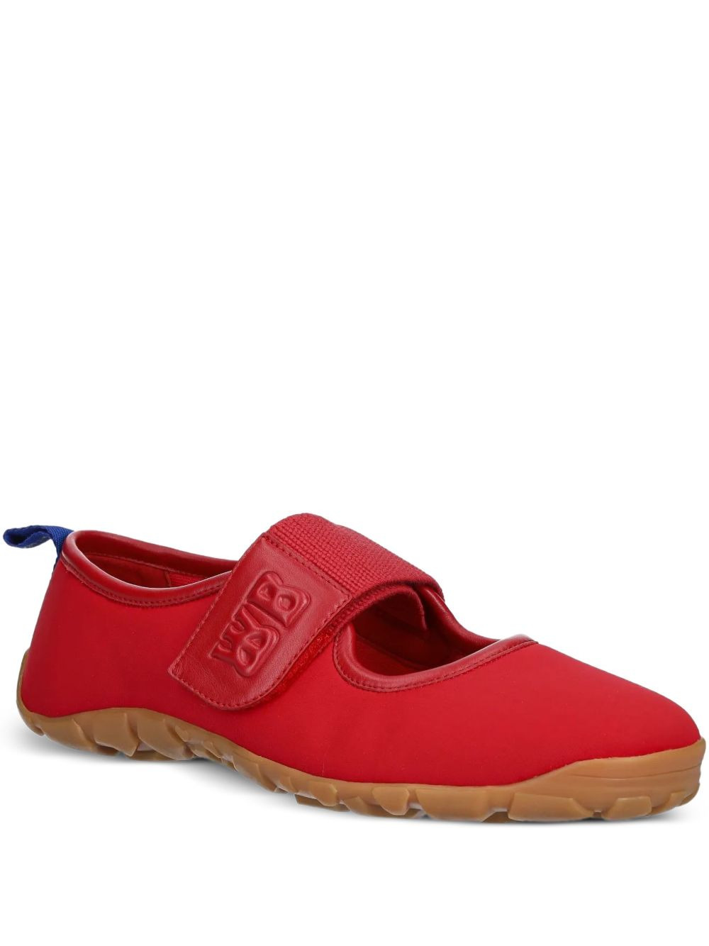 strap-logo ballet flats - 2