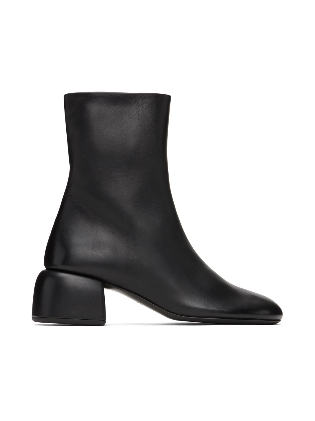 Black Zip-Up Boots - 1