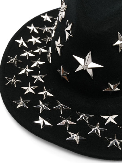 PHILIPP PLEIN star-stud embellished fedora hat outlook