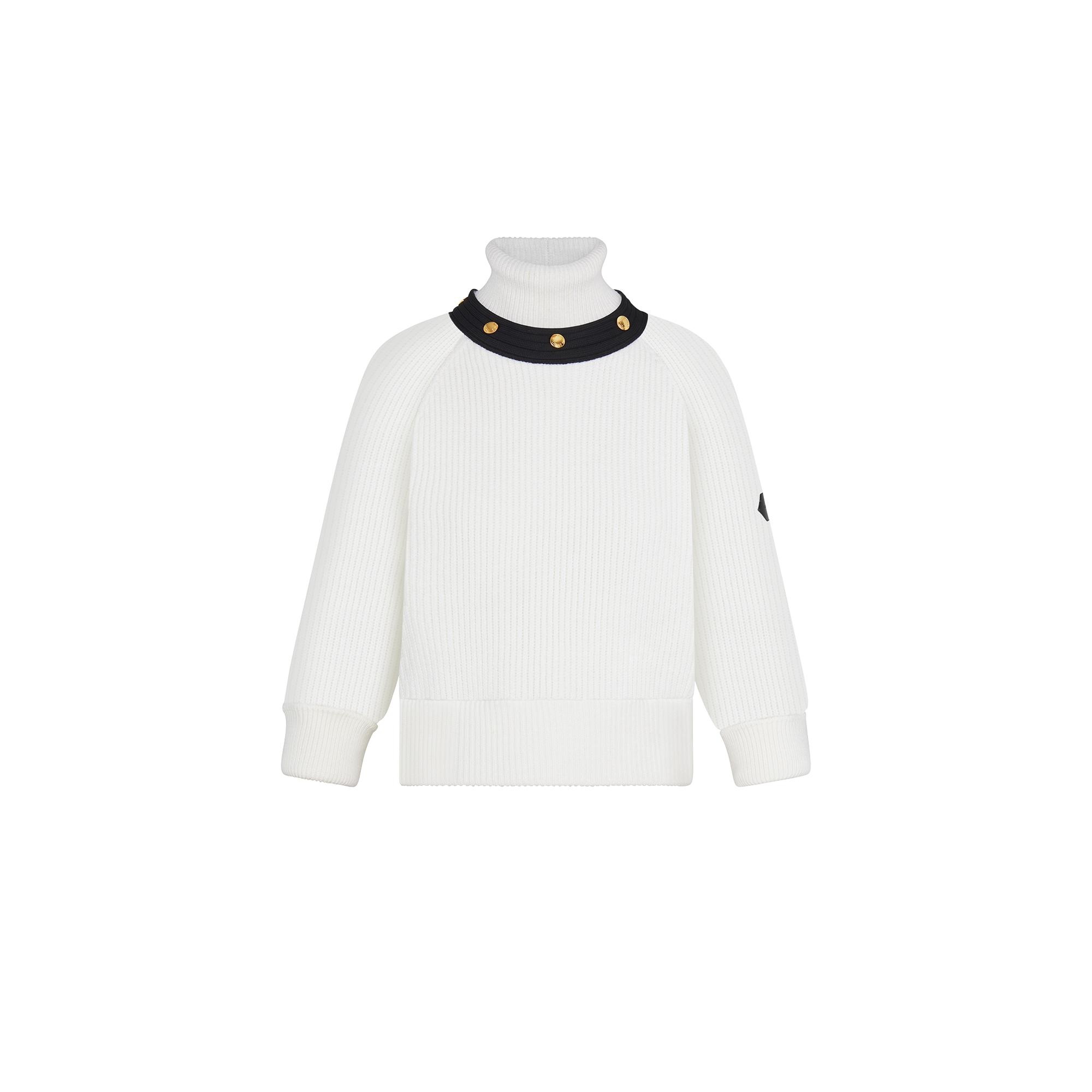 Long-Sleeved Turtleneck In Ribbed Wool - 1