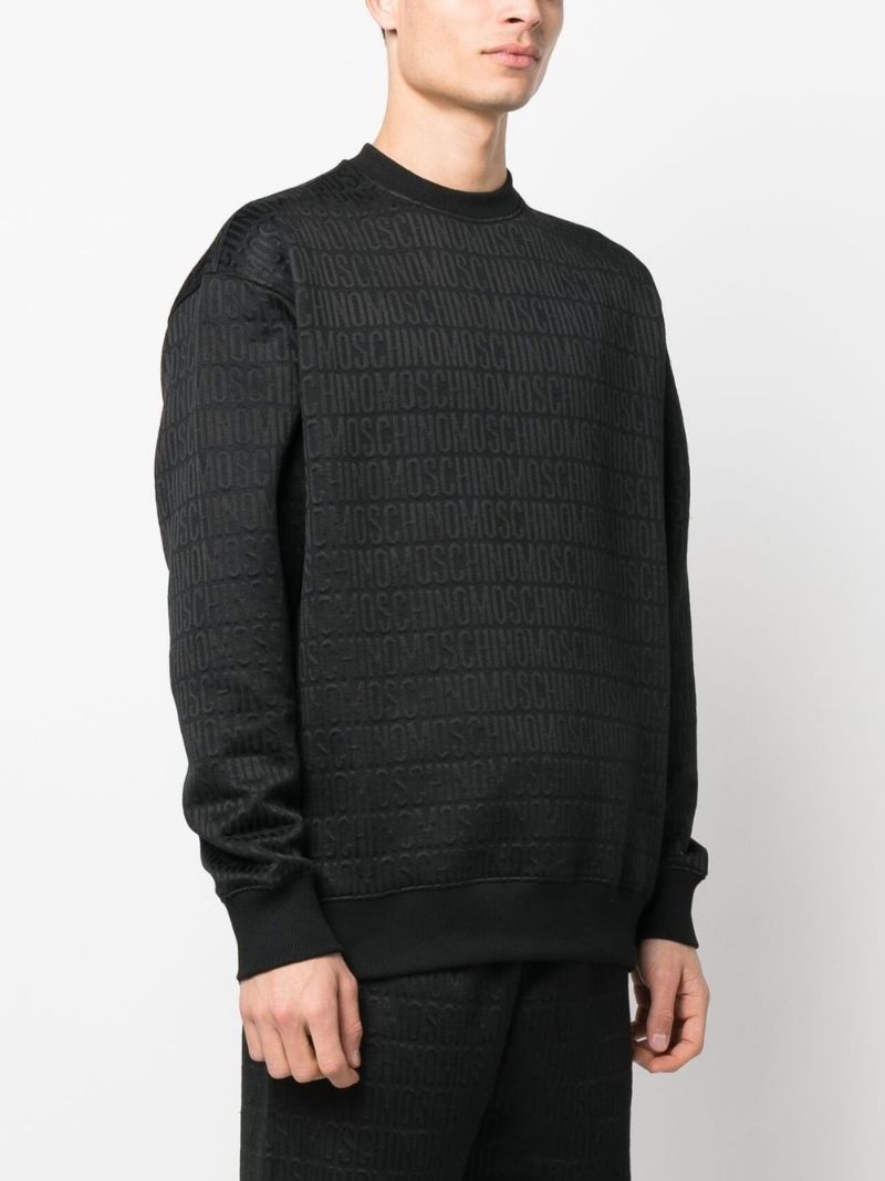 jacquard logo jumper - 3