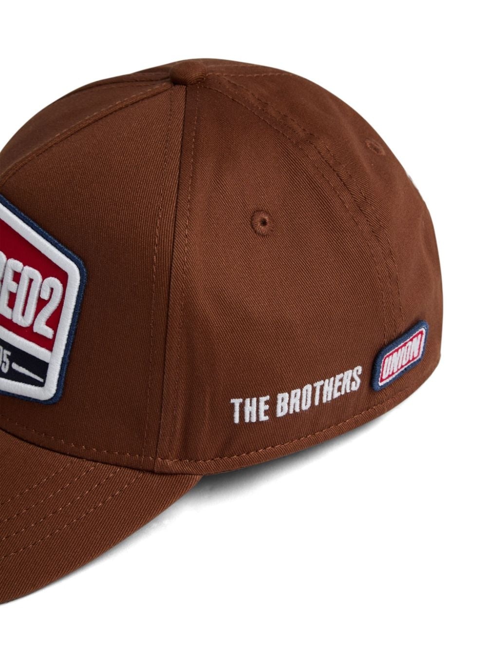 embroidered-logo cotton baseball cap - 4