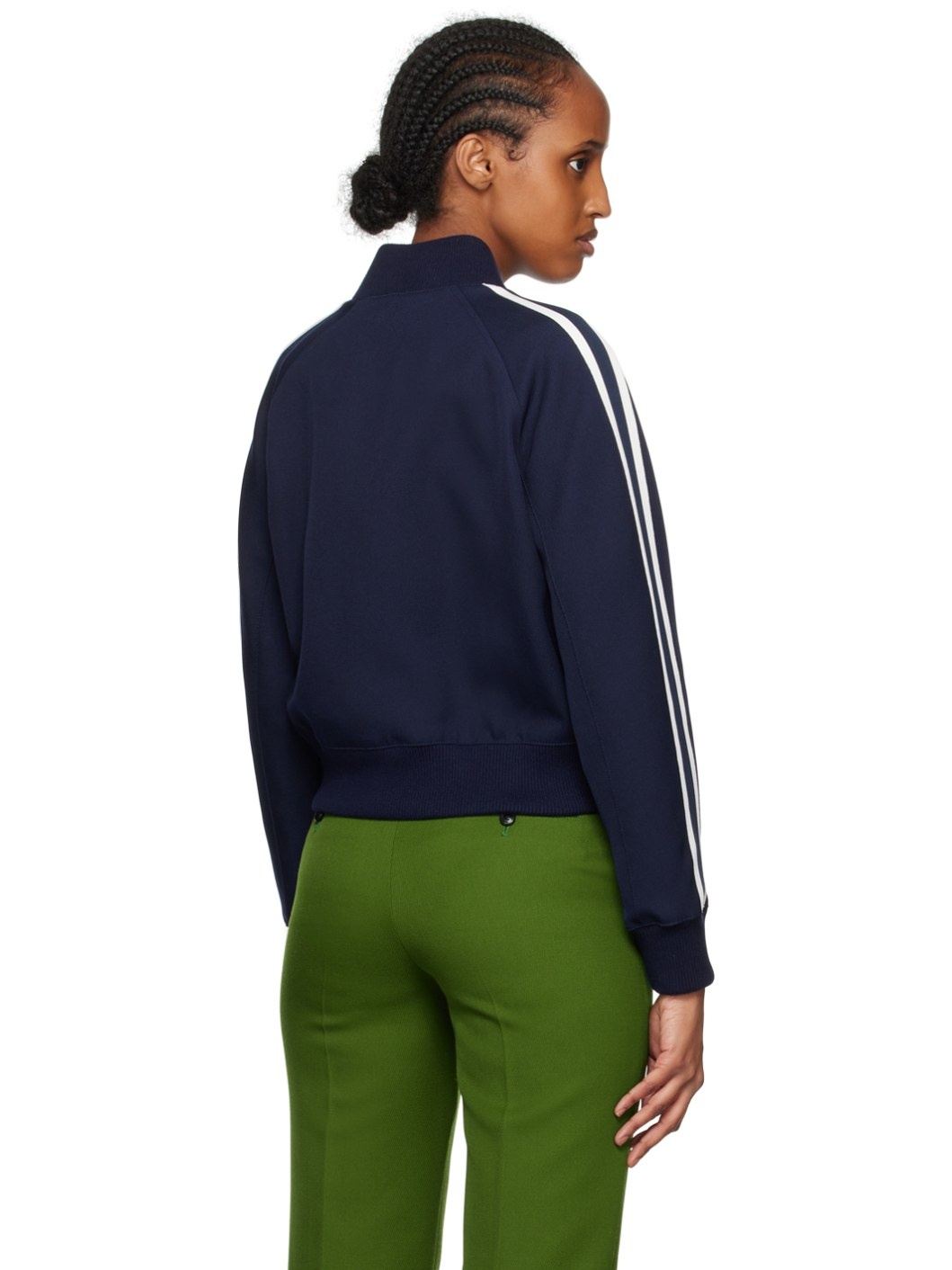 Navy Zip Bomber Jacket - 3