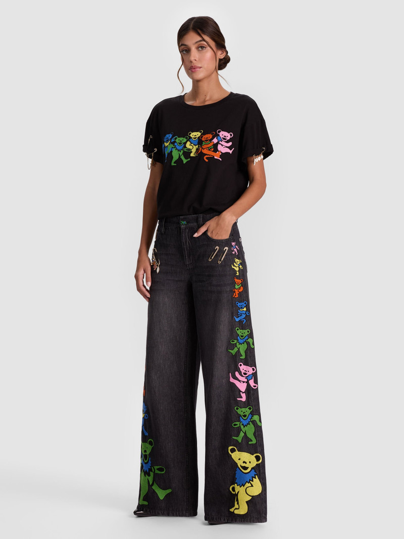 Alice + Olivia A+O X GRATEFUL DEAD AMAZING JEAN outlook
