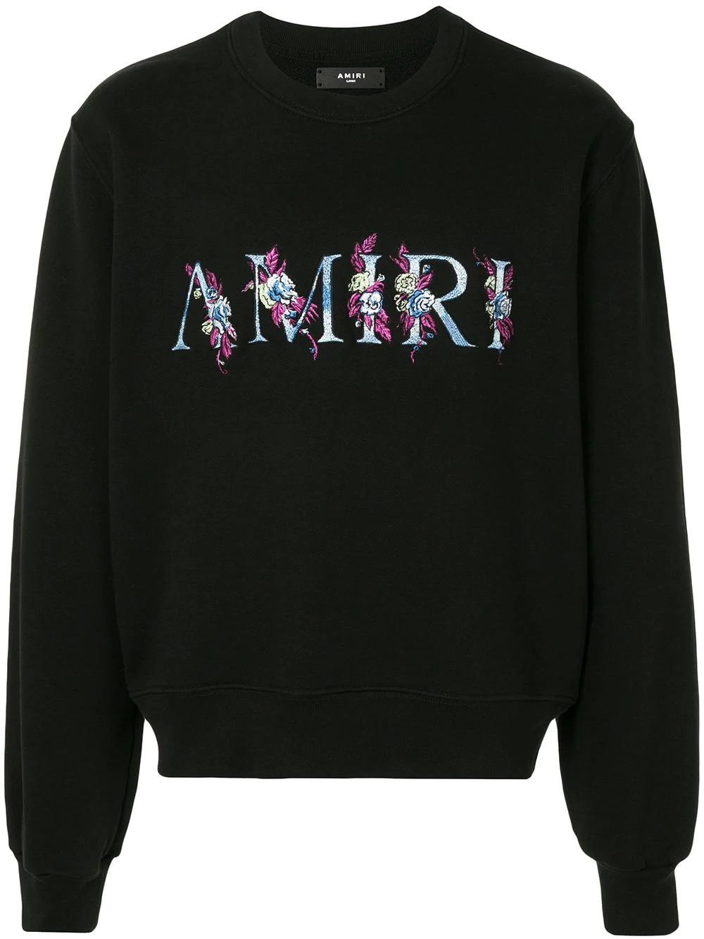 embroidered-logo sweatshirt - 1