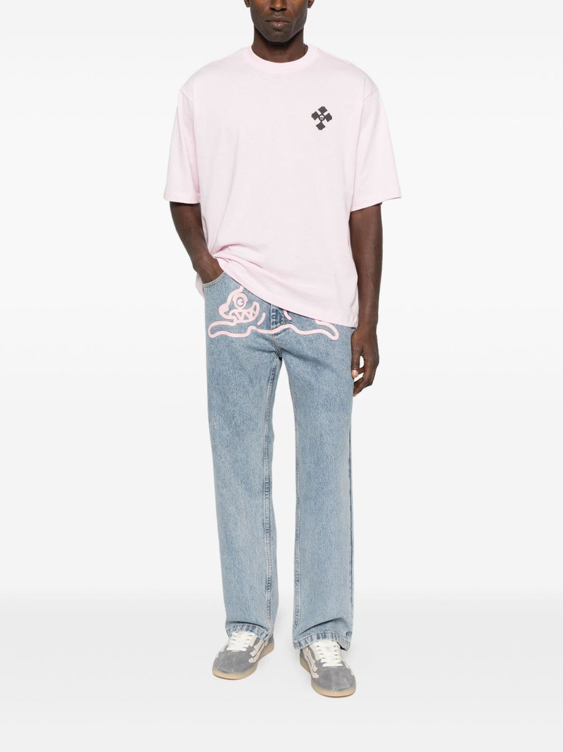 ICECREAM dog-logo cotton jeans outlook