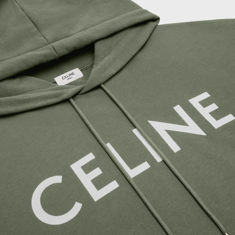 loose Celine hoodie in cotton fleece 3