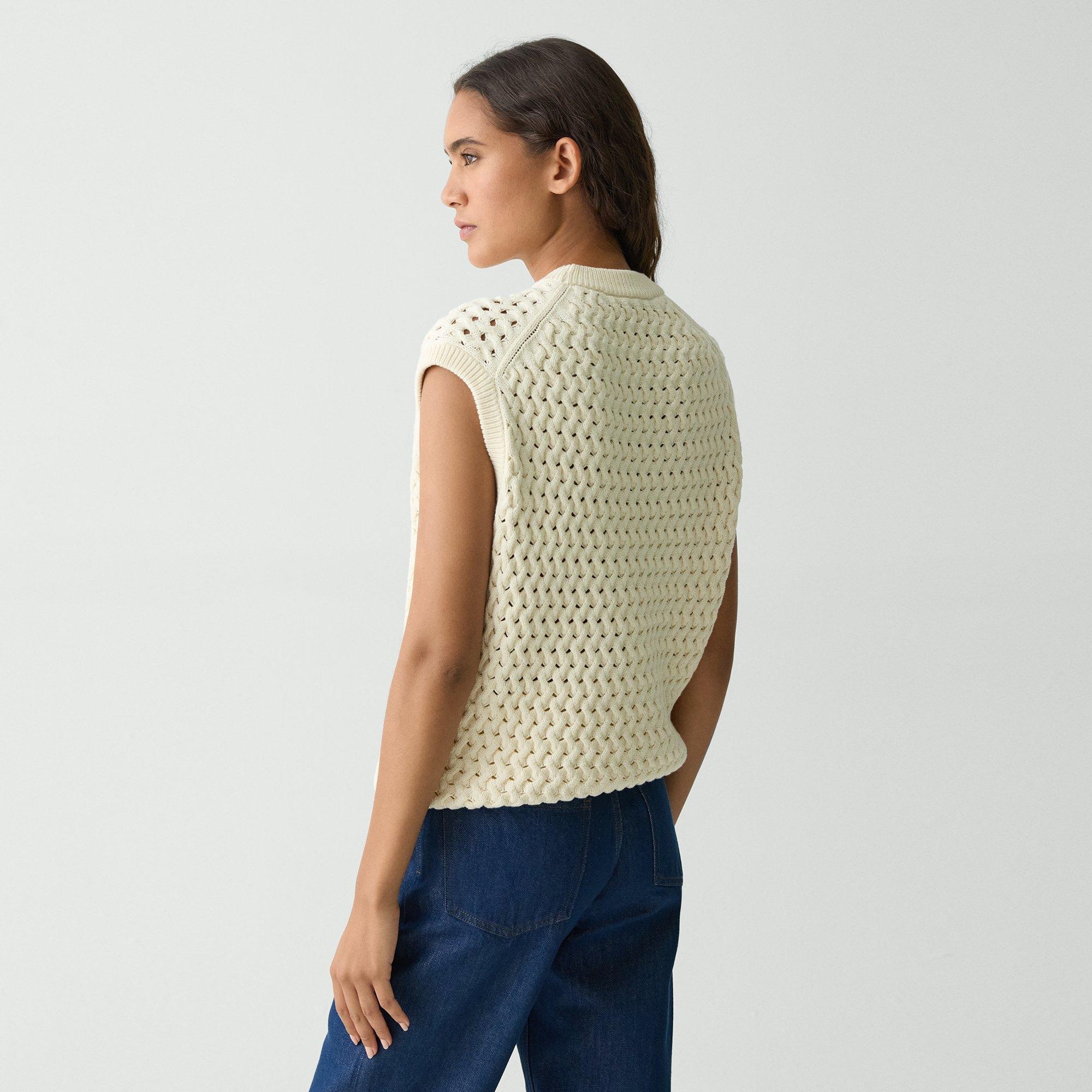Sweater Vest in Rounded Cotton - 4