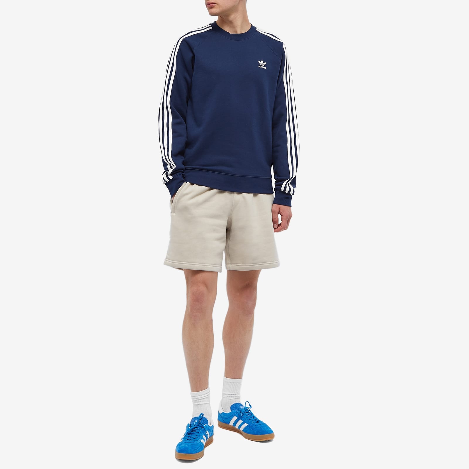 Adidas 3 Stripe Crew Sweat - 4