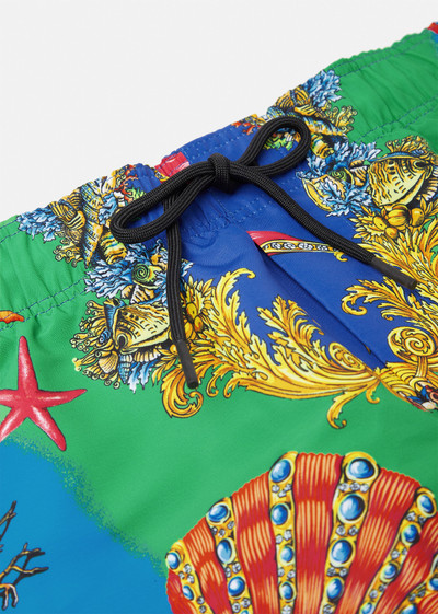 VERSACE Trésor de la Mer Print Long Swim Shorts outlook