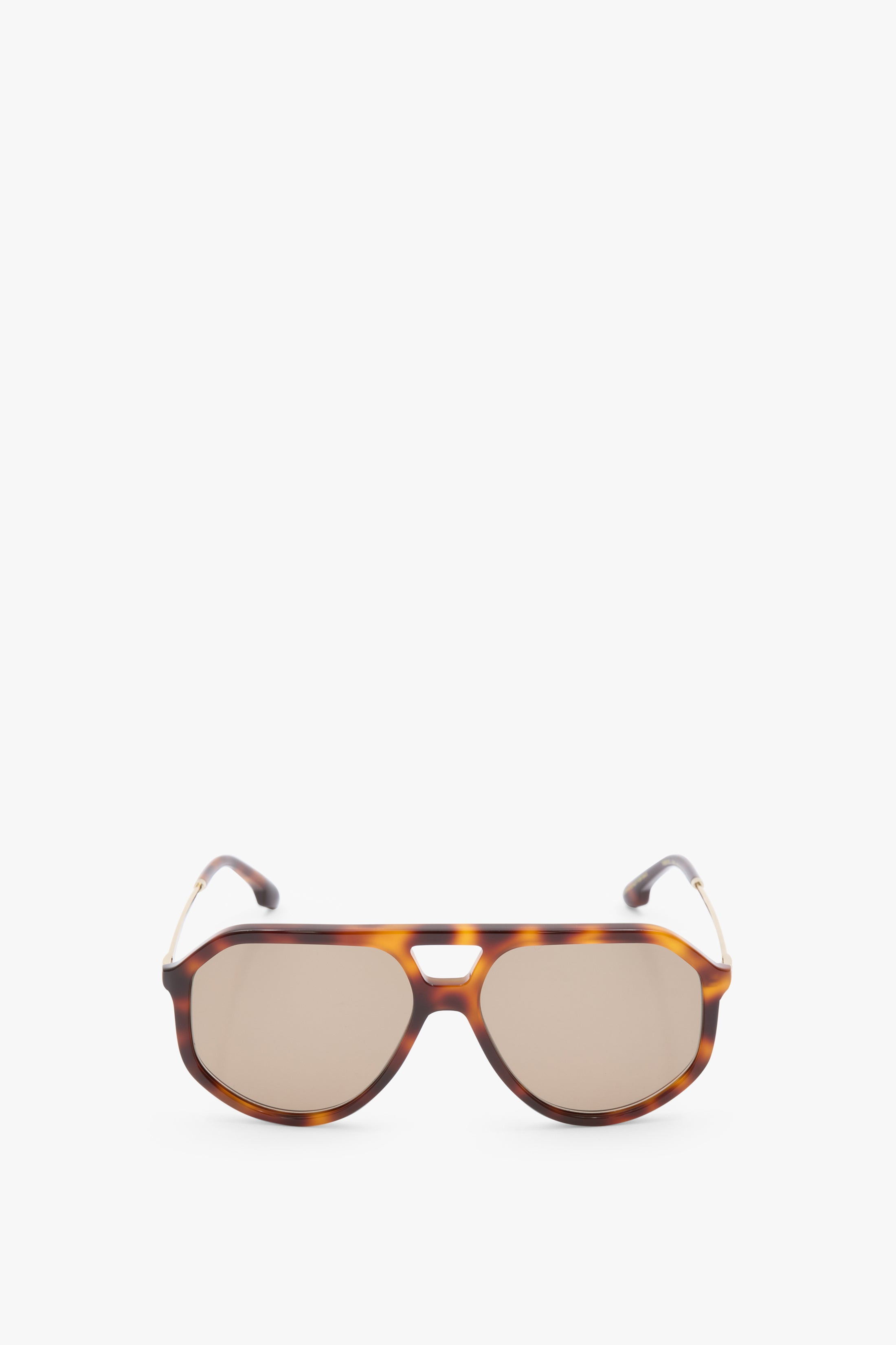 Acetate Aviator Sunglasses in Tortoise - 1