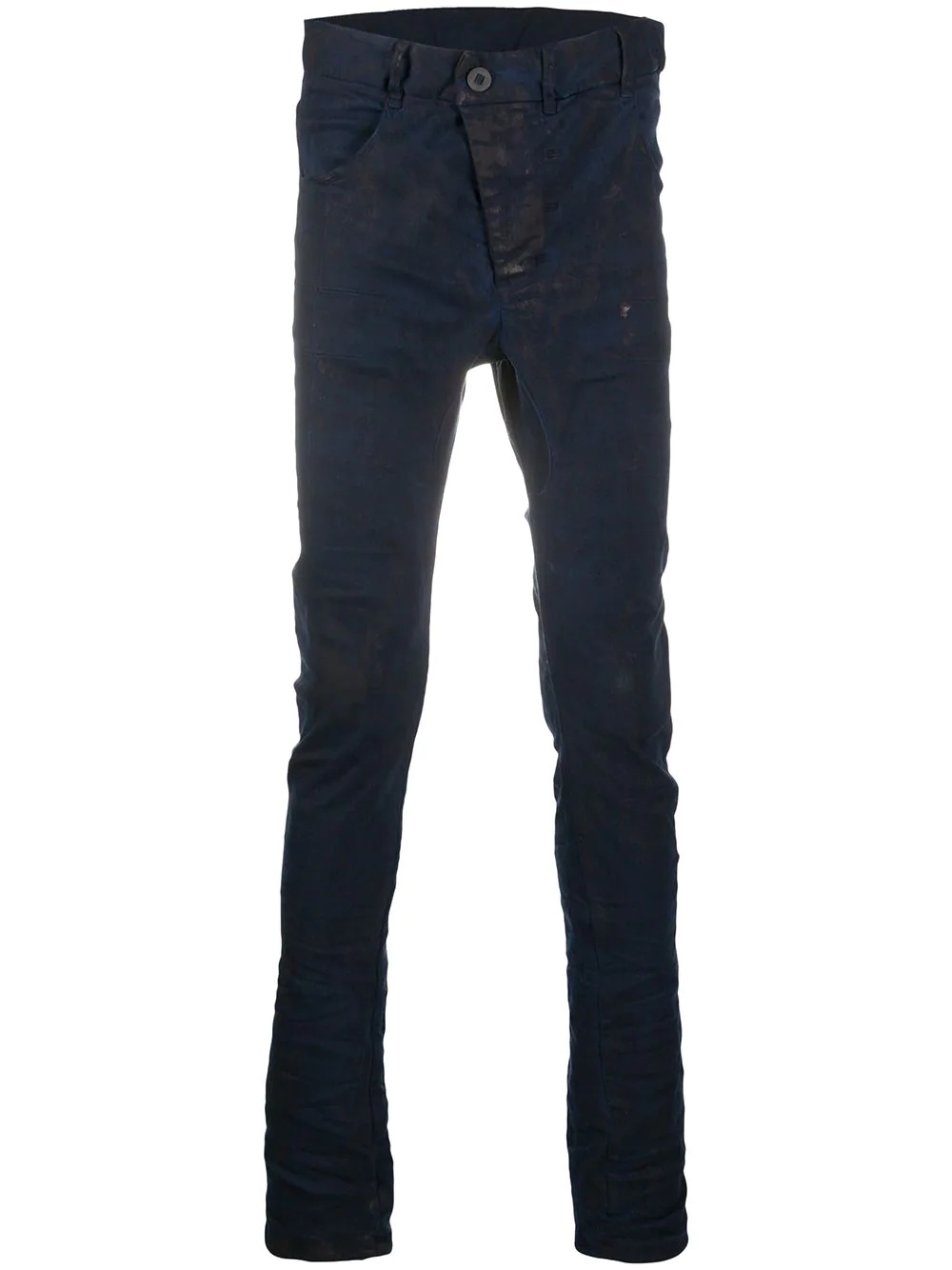 faded slim-fit jeans - 1