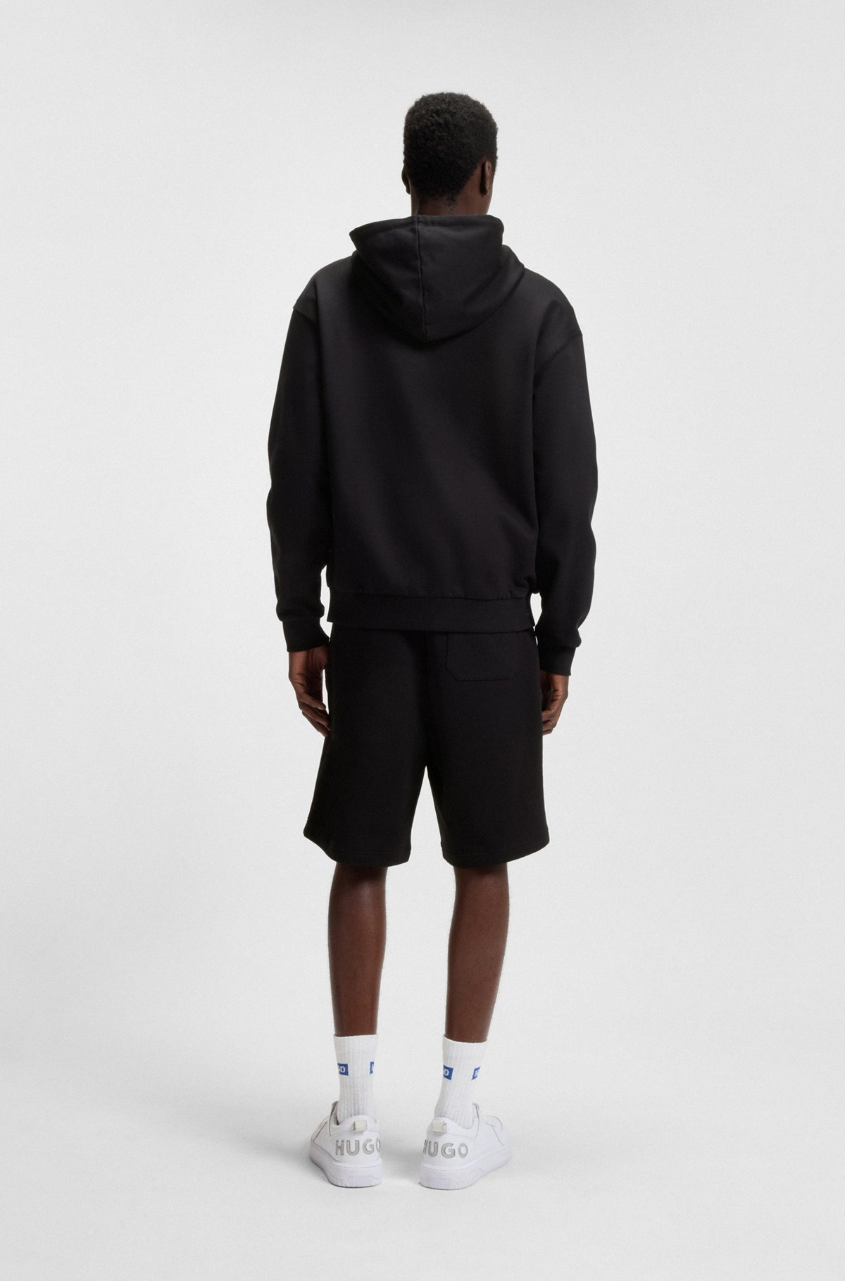 ZIP-UP HOODIE IN FRENCH TERRY COTTON WITH LOGO - 5