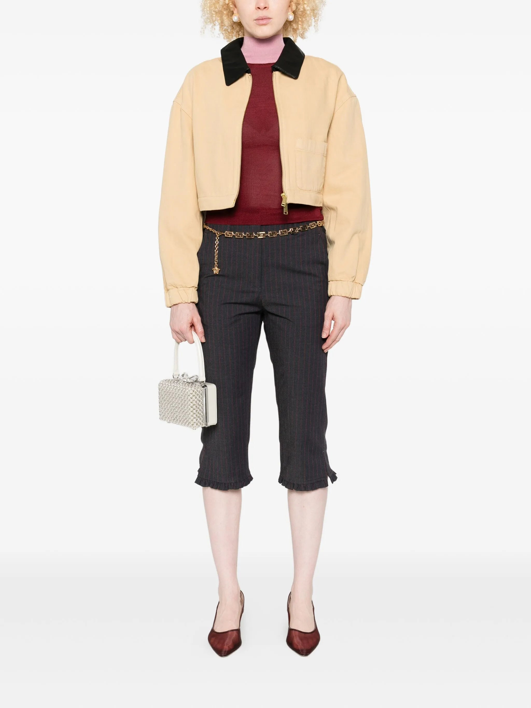 Self-portrait Leather-collared Jacket - 4