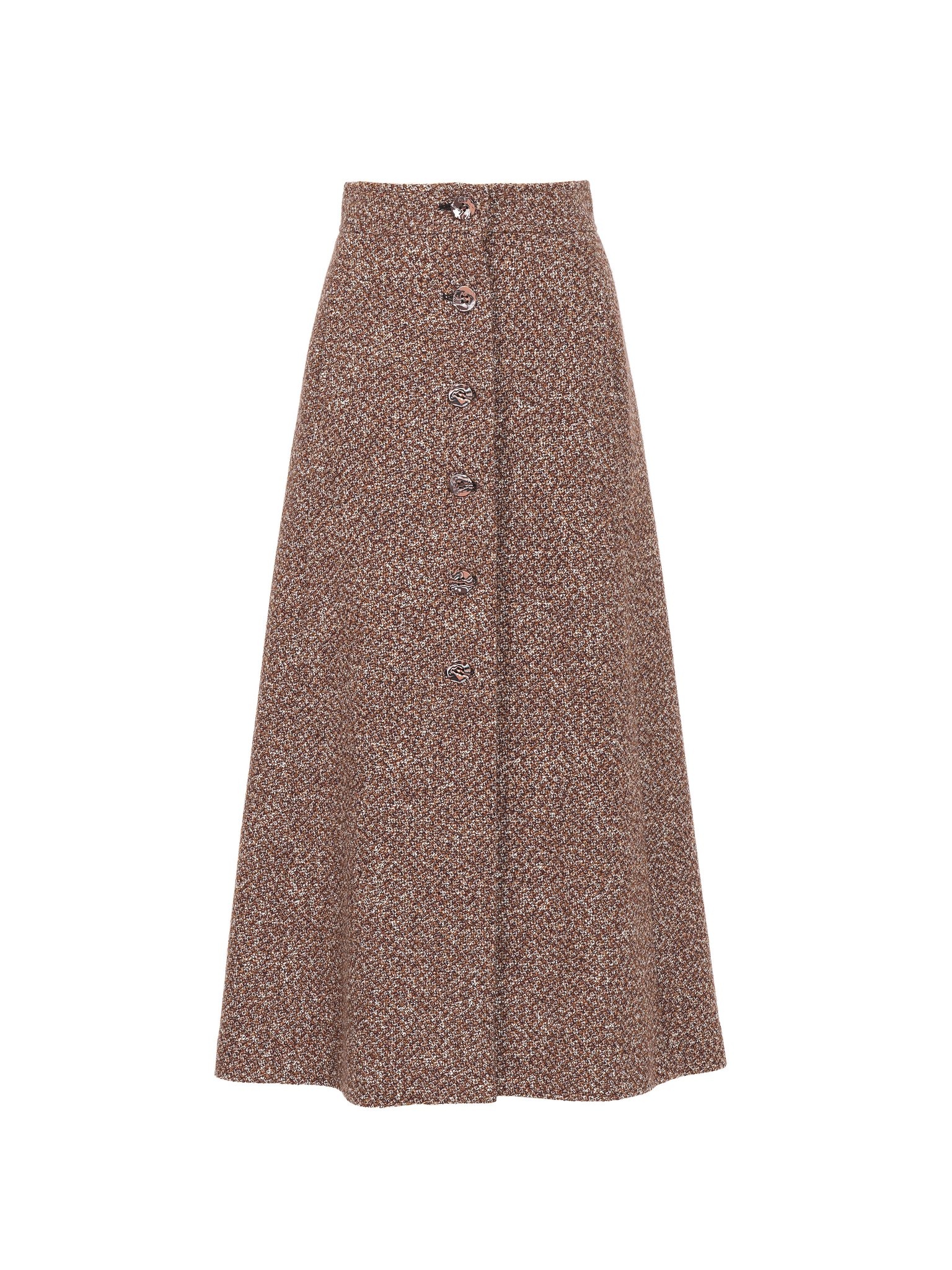 A-LINE MID-LENGTH SKIRT - 1