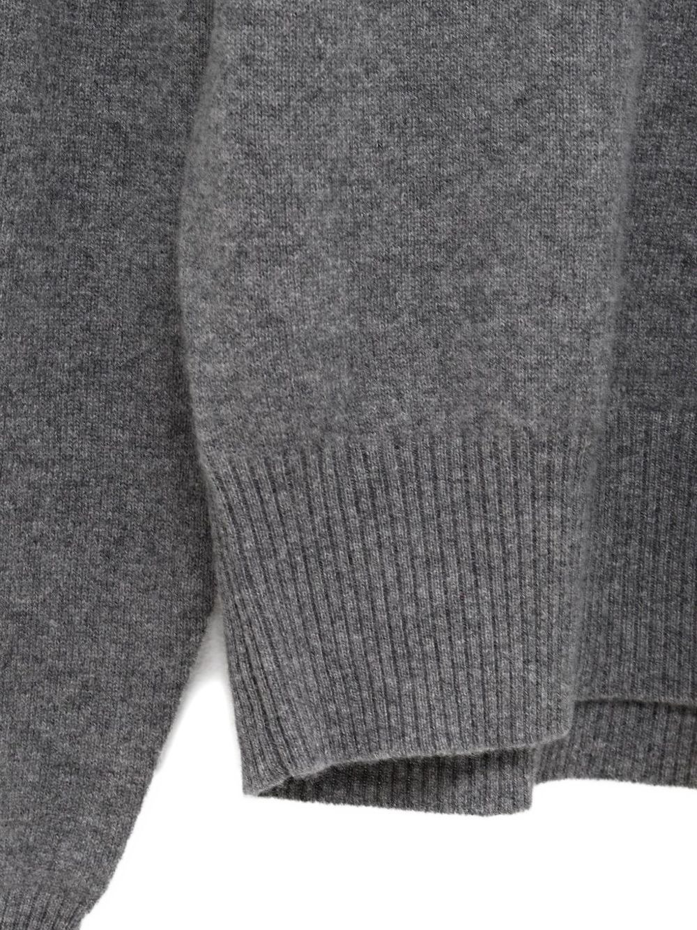 ribbed-cuff cashmere sweater - 3