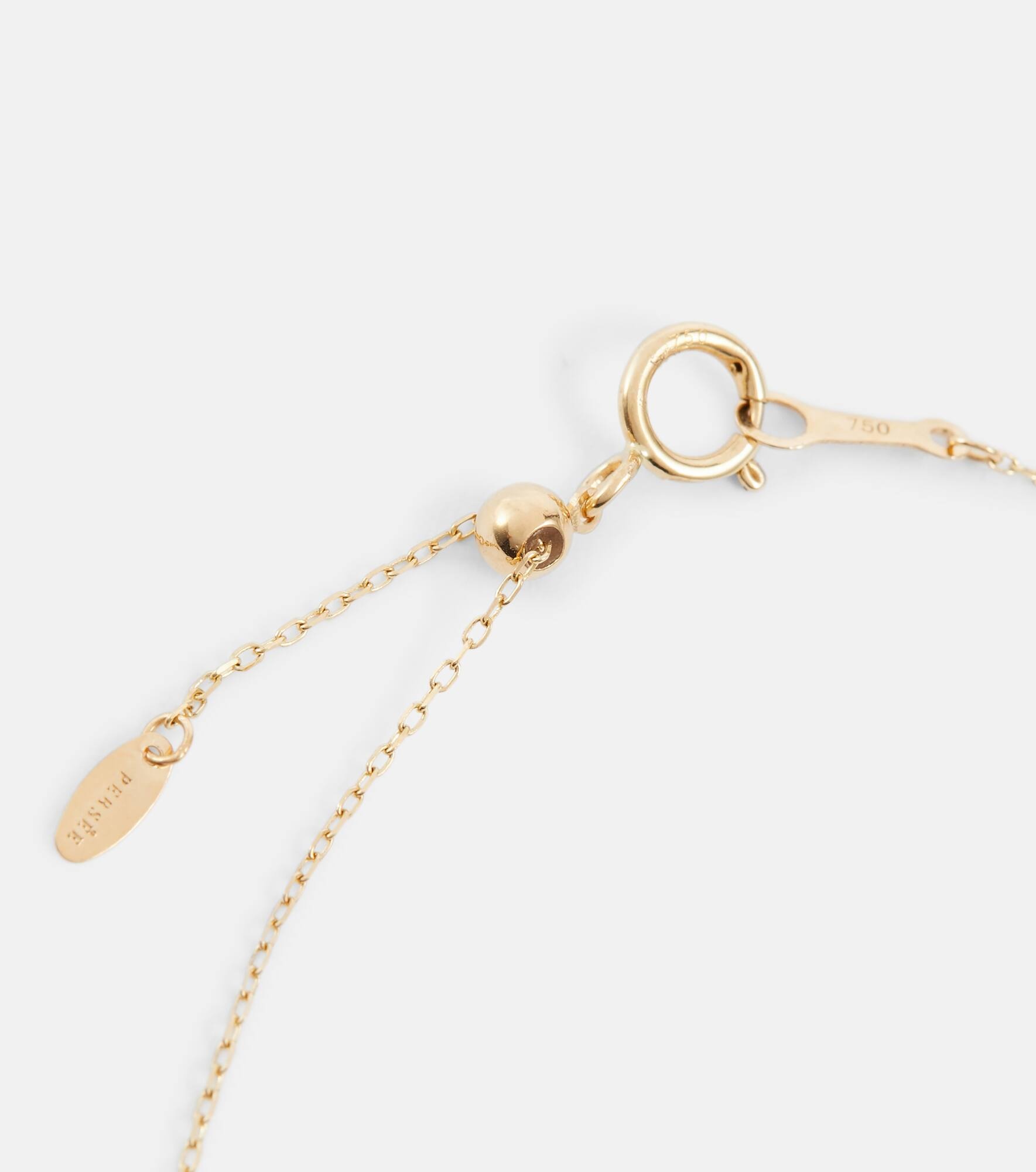 Zéus 18kt gold necklace with diamonds - 4