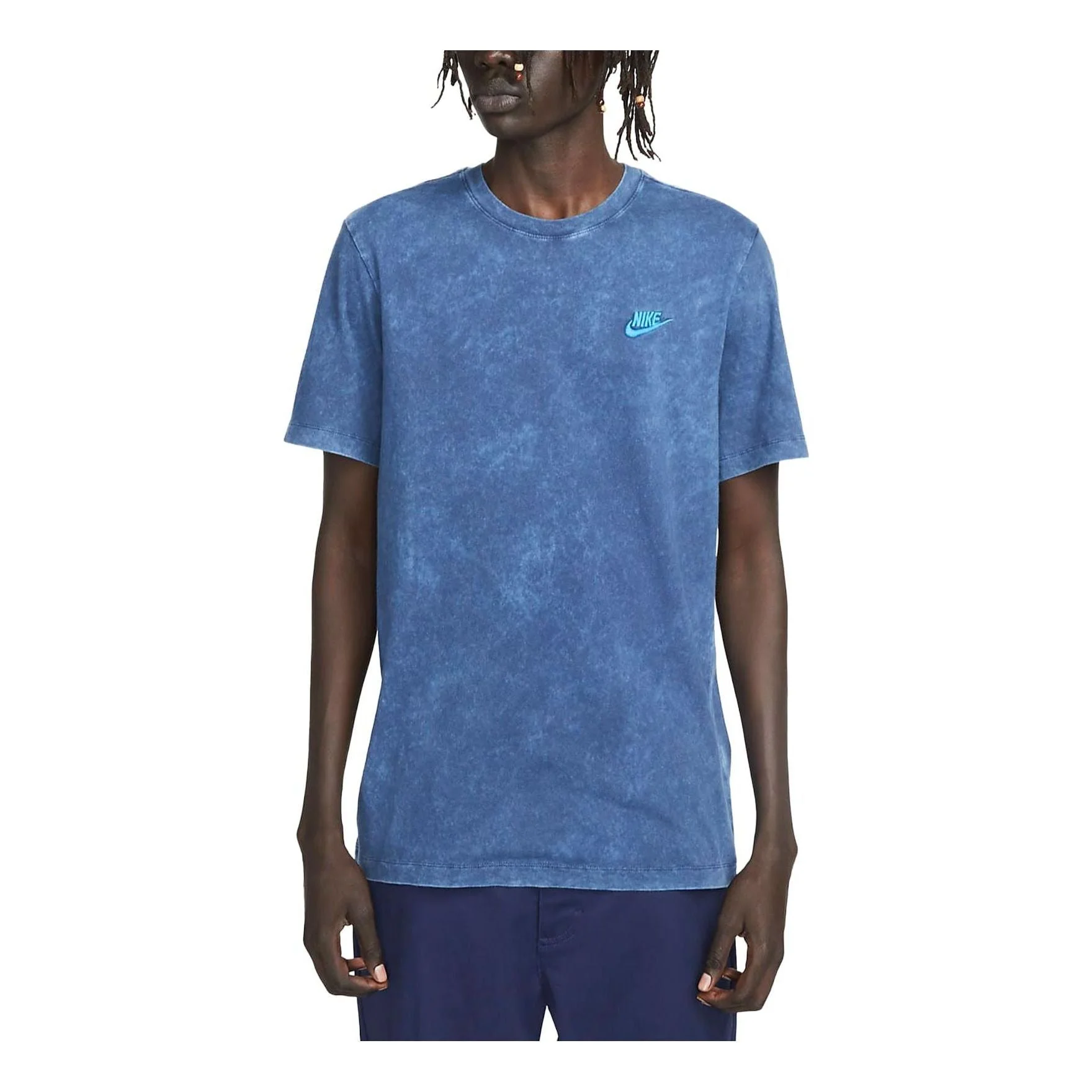 Nike Sportswear Club Washed-Dye T-Shirt 'Blue' FD1283-410 - 1