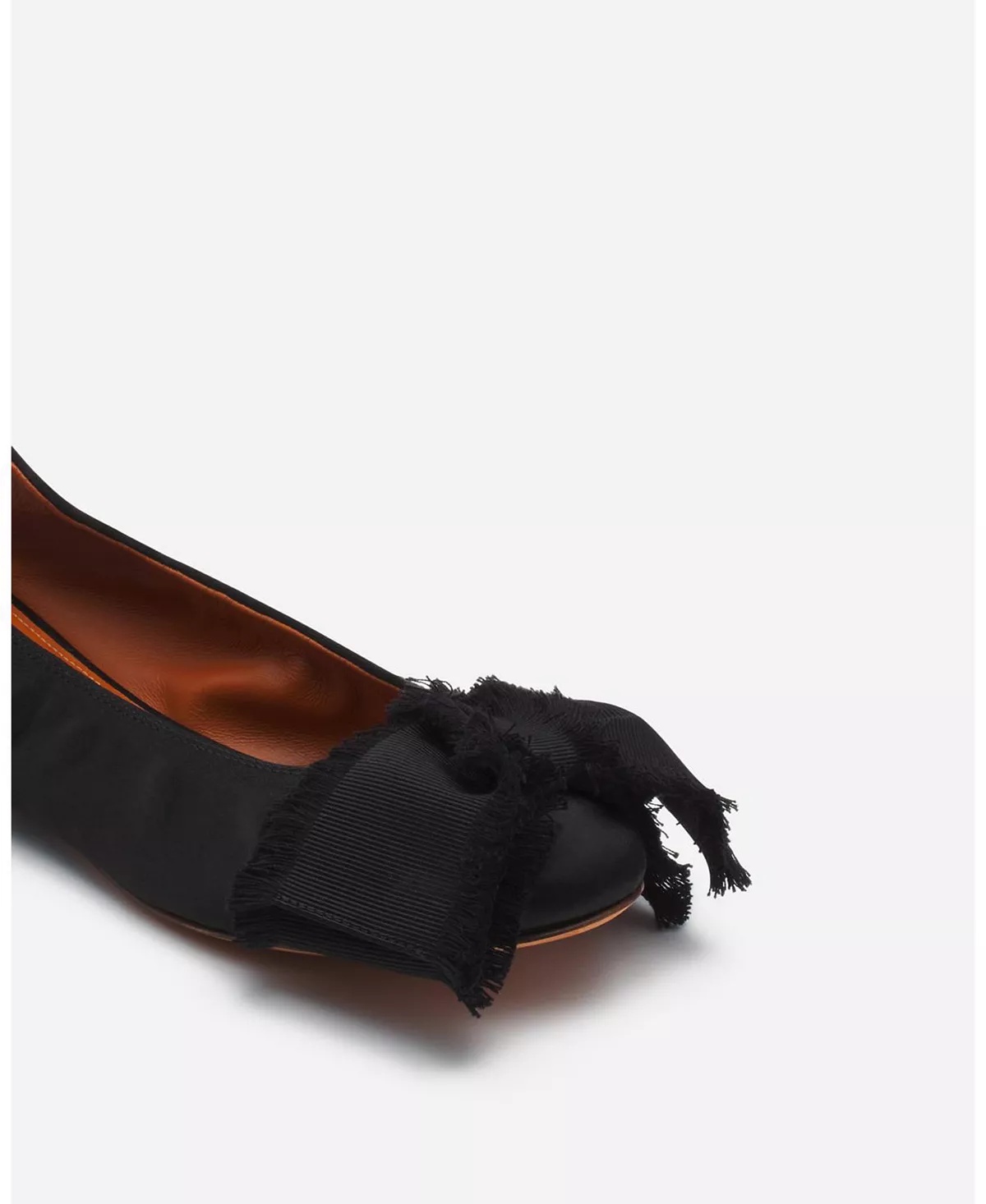 Women's Ballerina Flat with A Satin Bow - 6