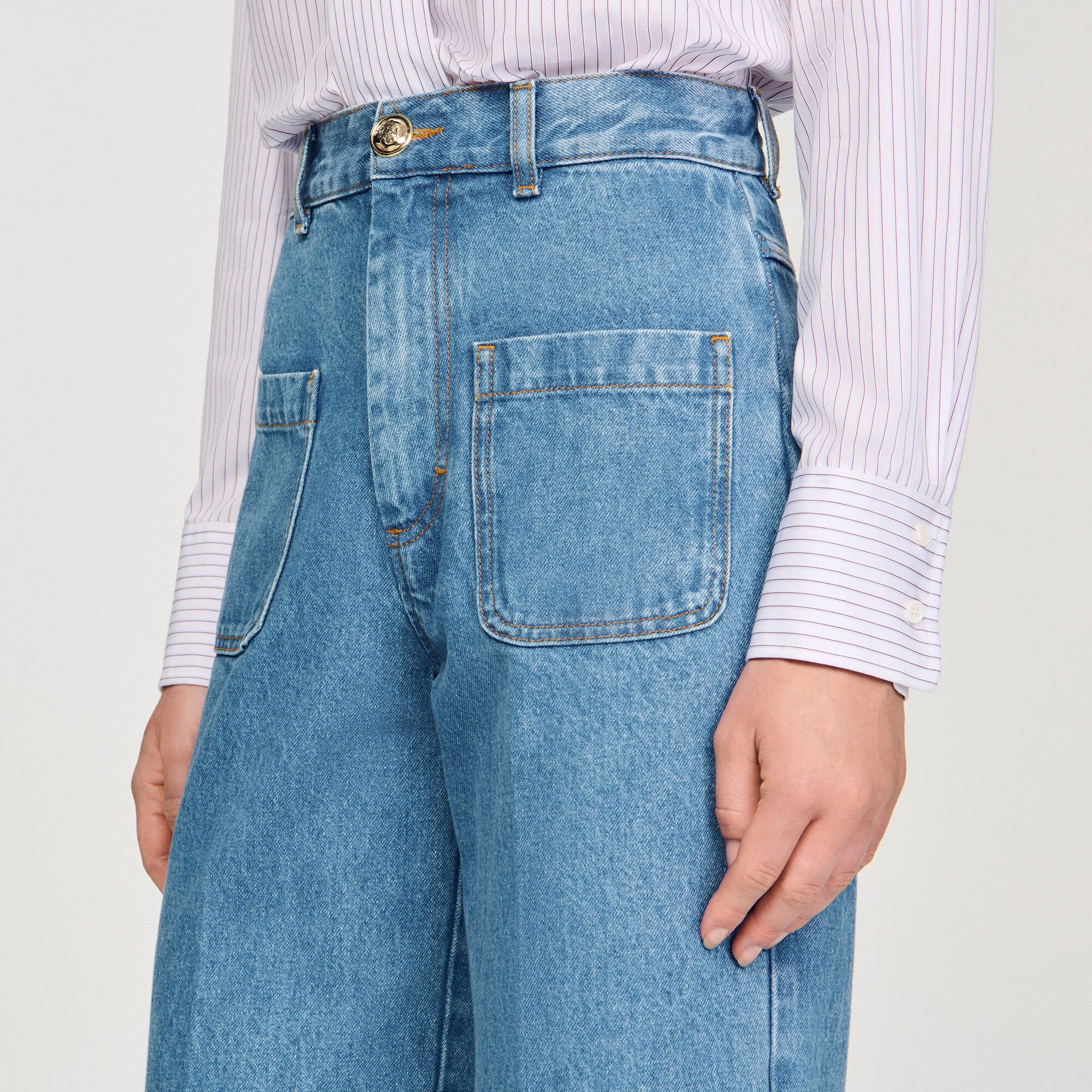 WIDE-LEG HIGH-RISE JEANS - 3