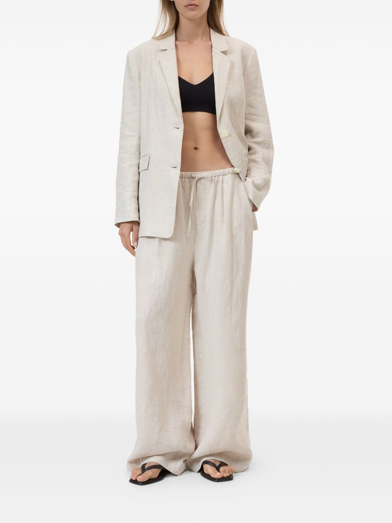 CLOSED Wynston drawstring pleated palazzo pants outlook