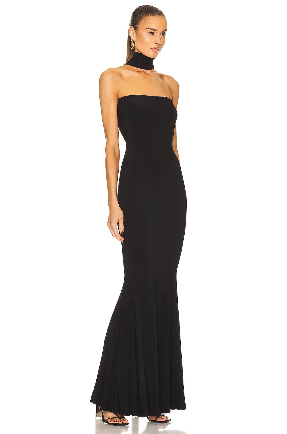 Turtleneck Strapless Fishtail Gown - 2