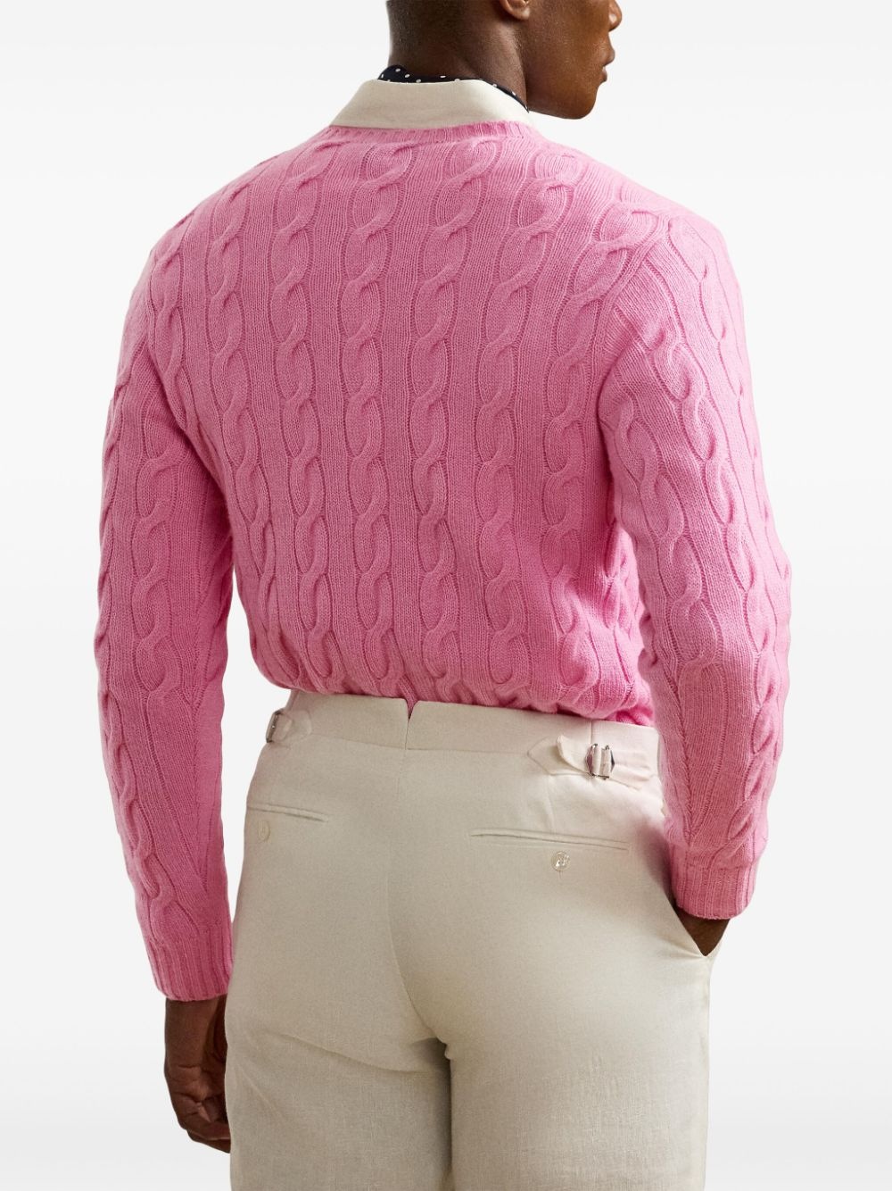 cable-knit cashmere sweater - 4