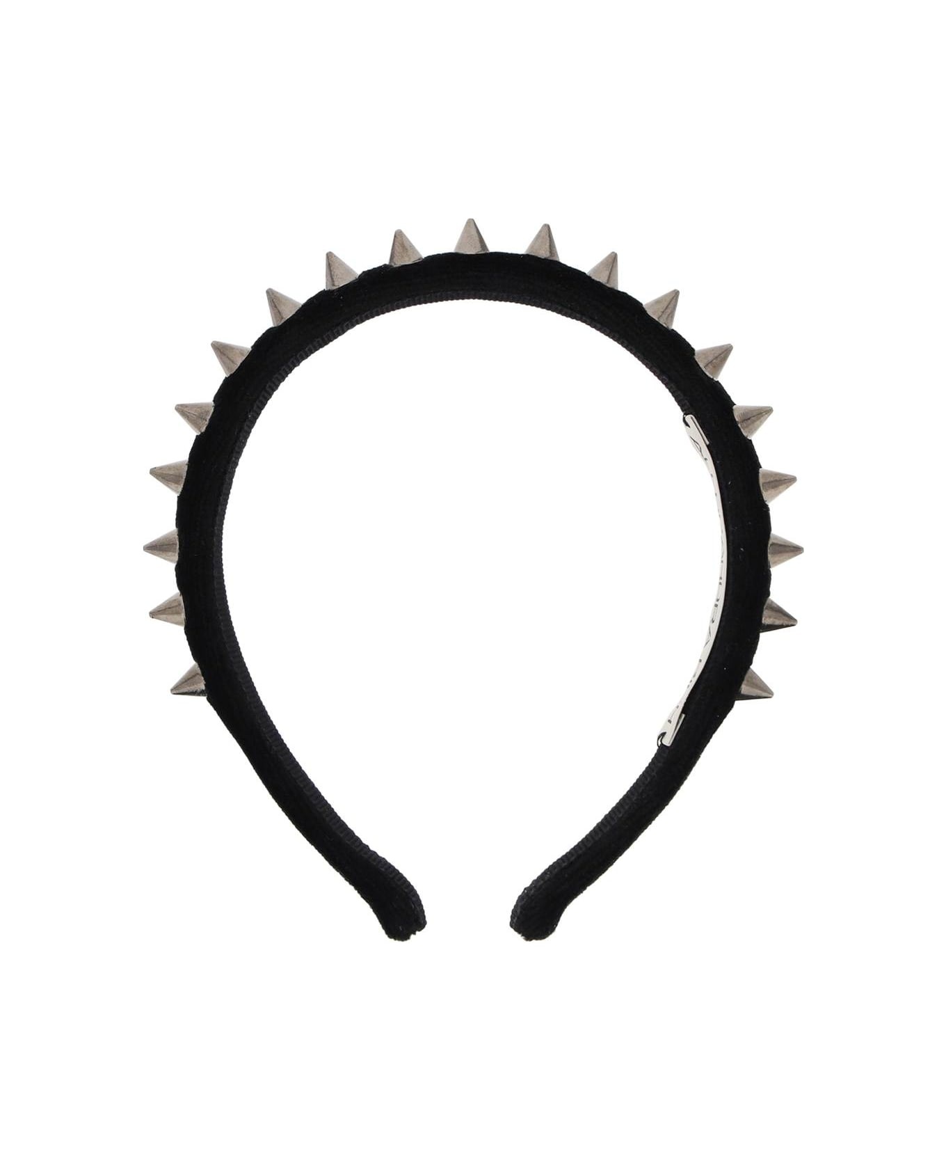 Velvet Headband With Spike - 2