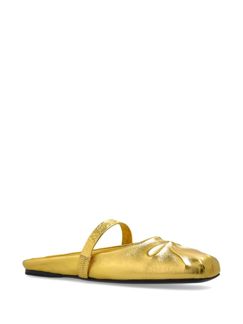 Marni metallic ballerina shoes outlook