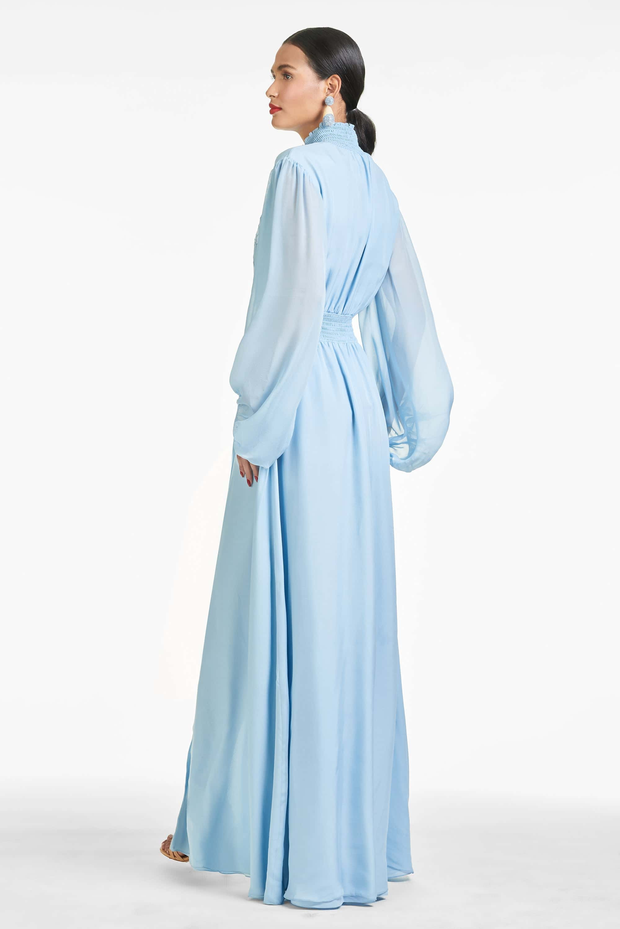 Beatrix Gown - Chambray Blue - 5