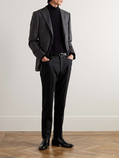 TOM FORD Slim-Fit Wool, Mohair and Silk-Blend Twill Trousers outlook