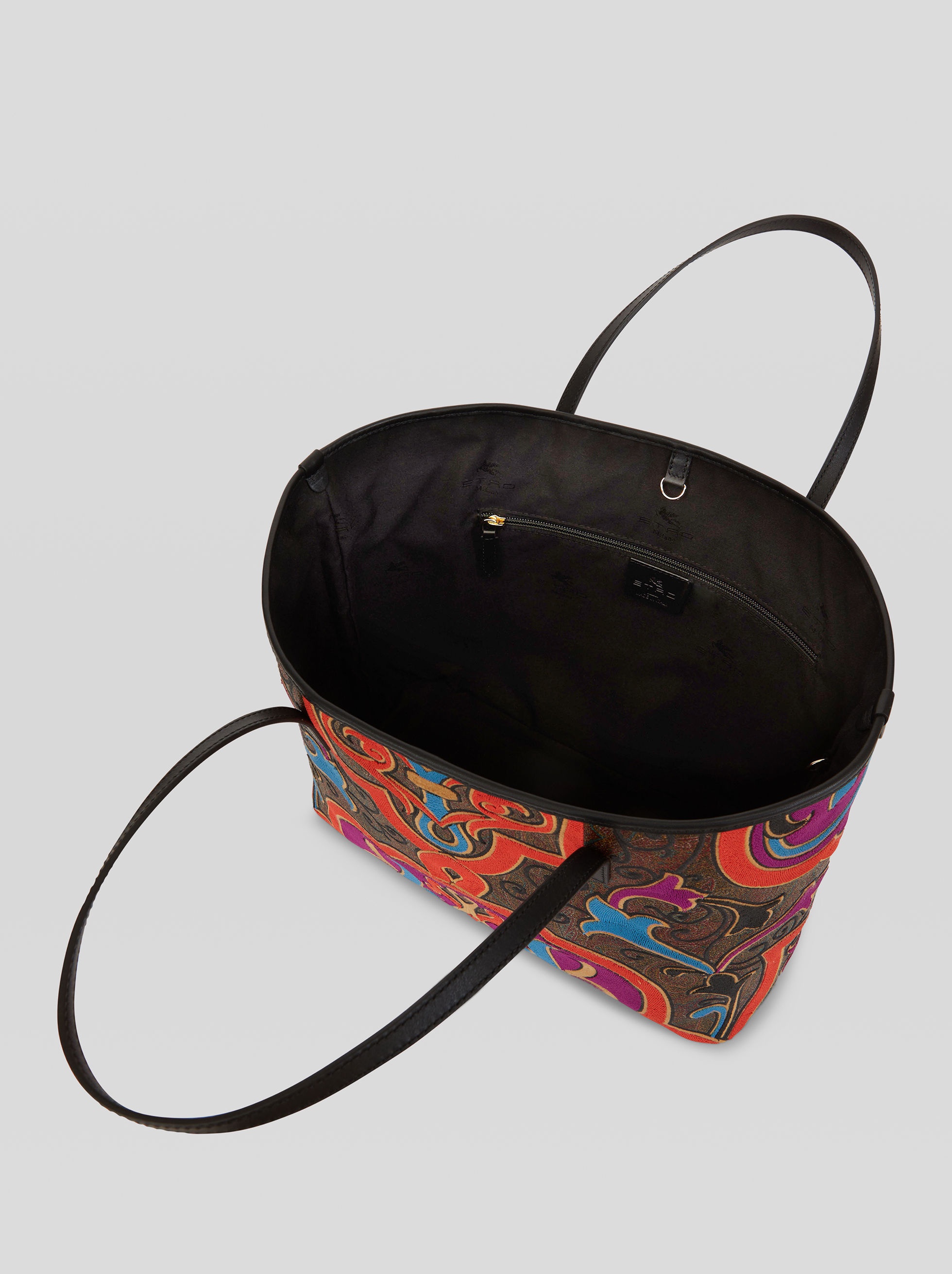 PAISLEY SHOPPING BAG WITH EMBROIDERY - 5