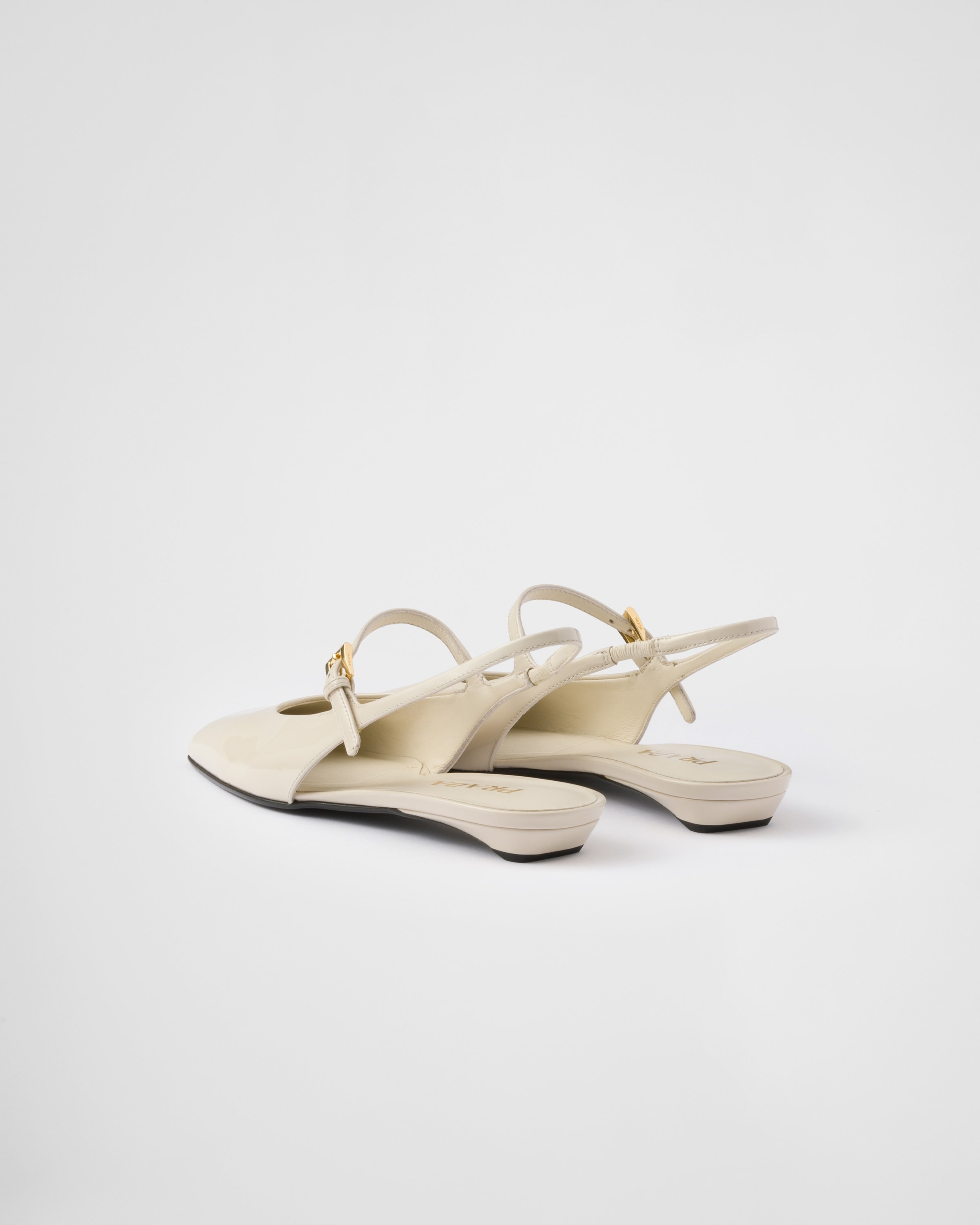 Patent leather slingback ballerinas - 4