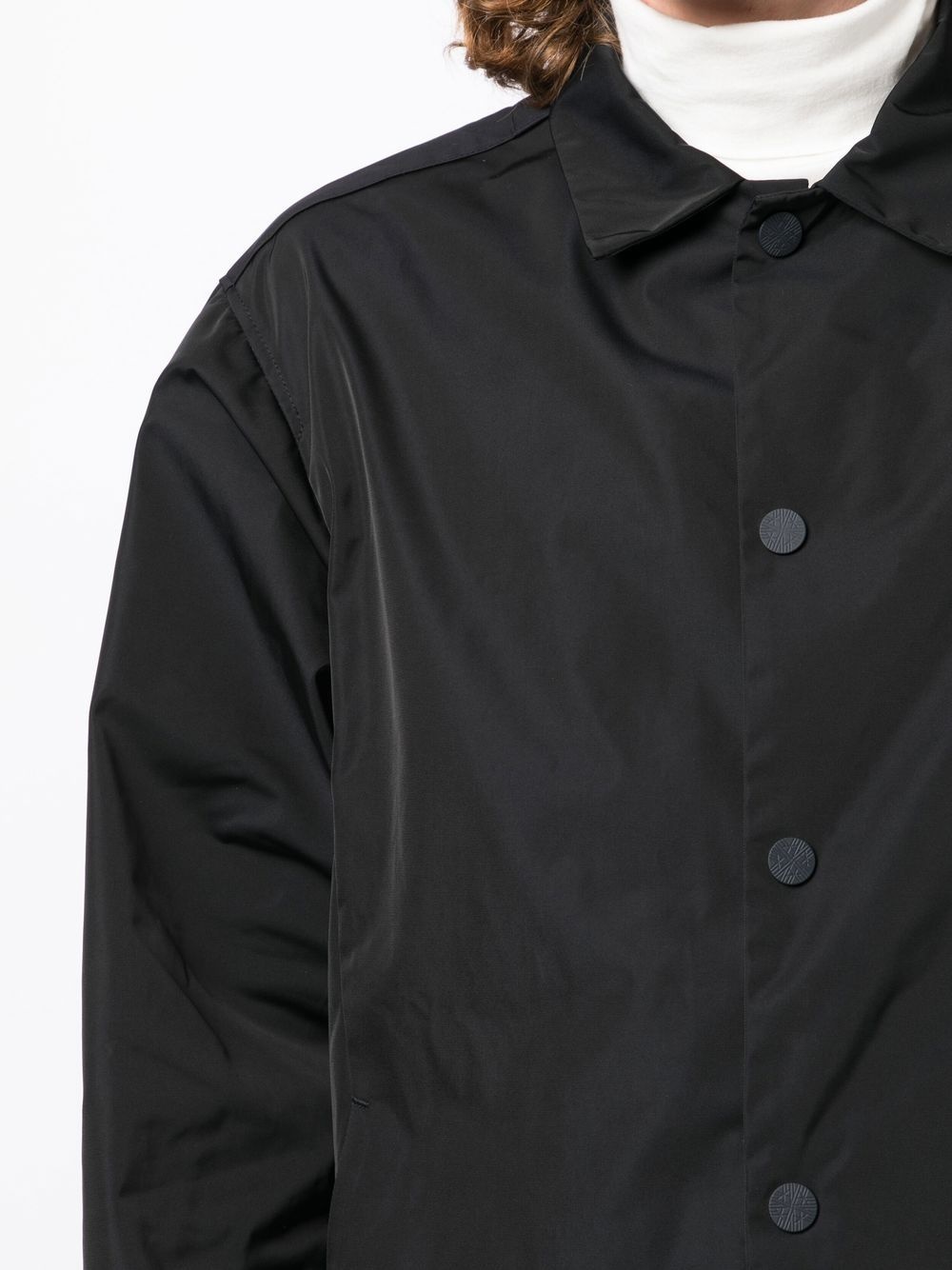 buttoned classic-collar jacket - 5