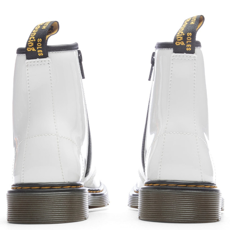 Dr. Martens WOMEN'S 1460 PATENT LEATHER BOOTS - WHITE PATENT LAMPER outlook