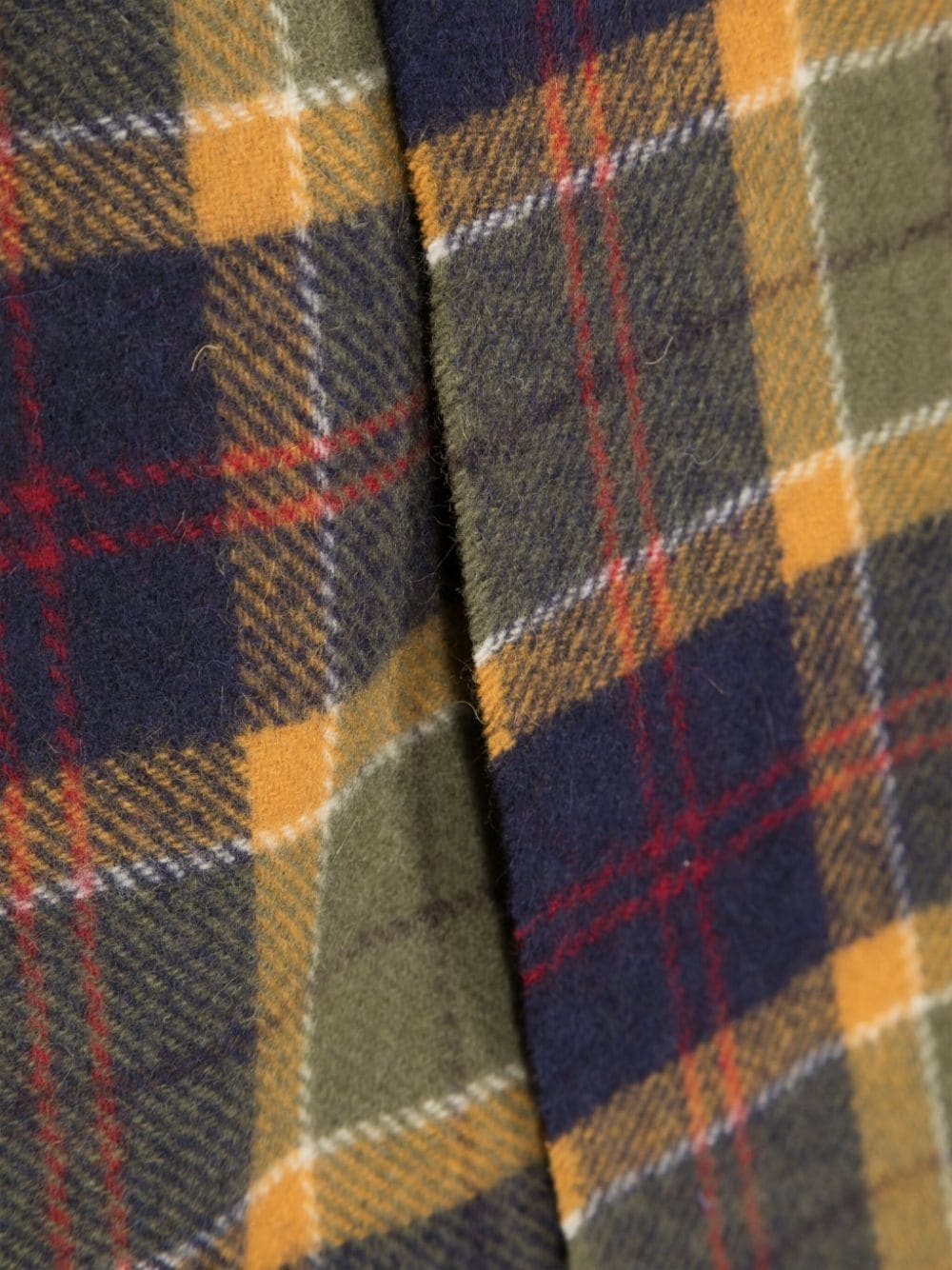 tartan-check wool scarf - 3