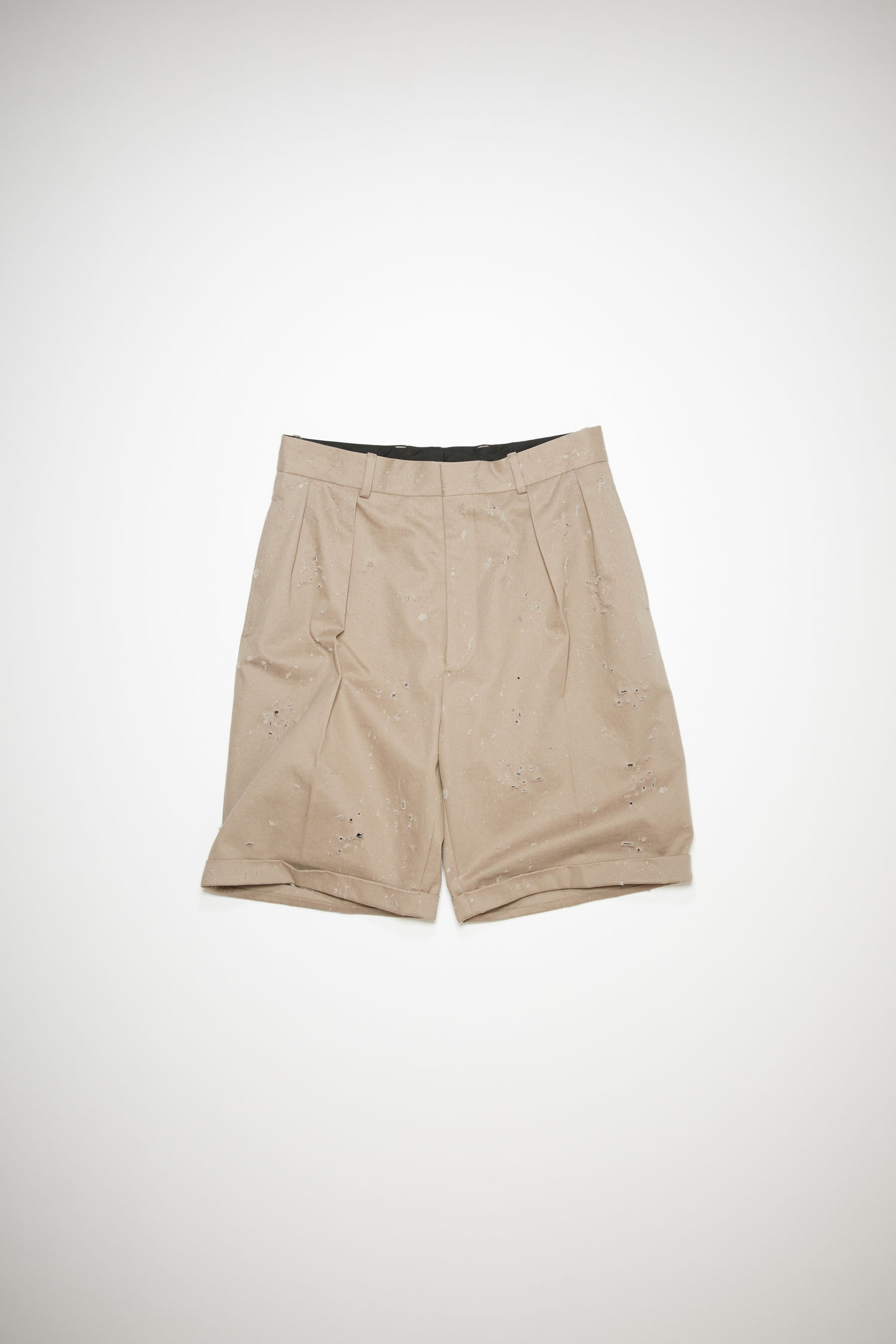 Tailored shorts - Mushroom beige - 1