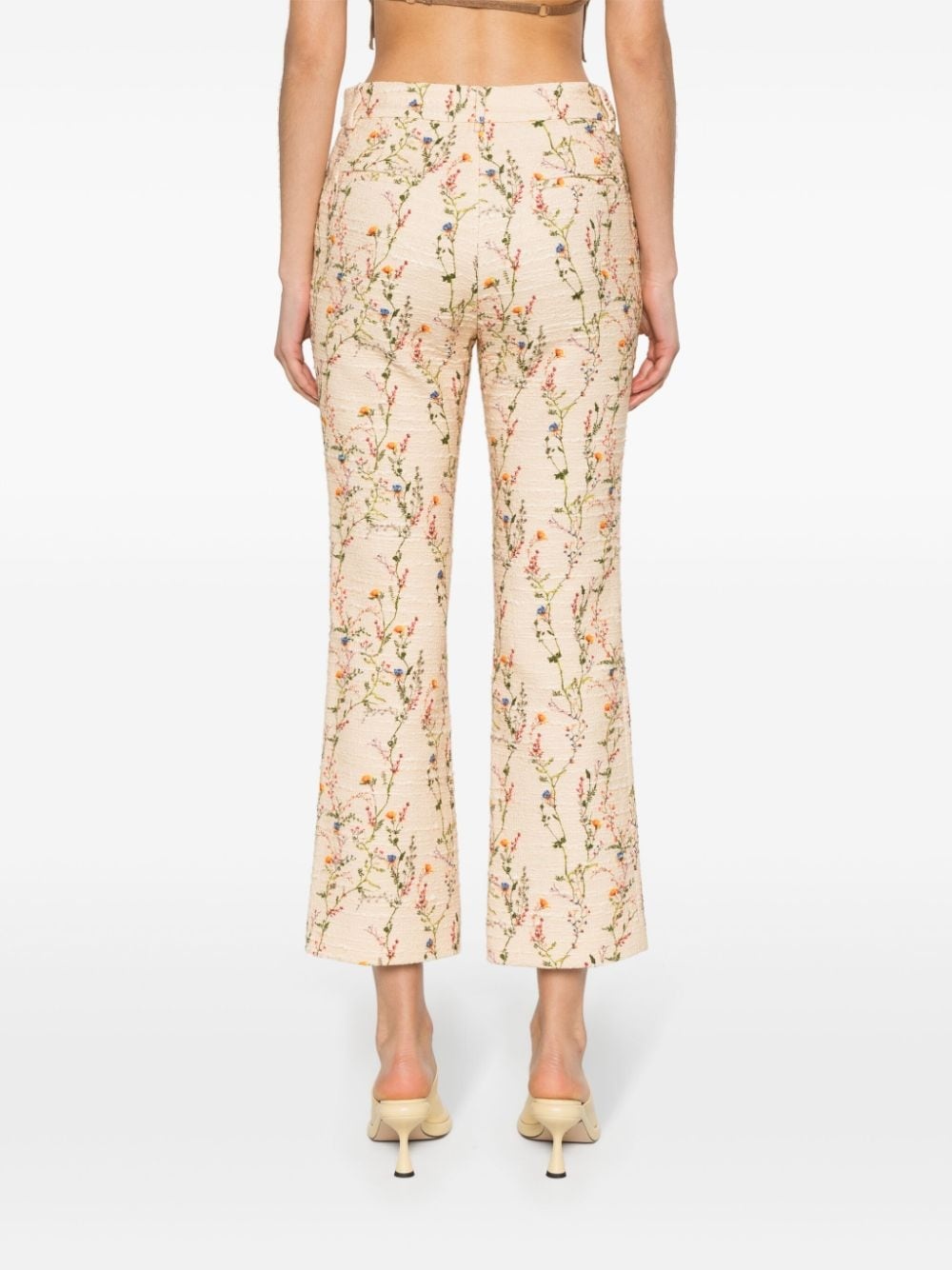 24/7 floral straight-leg trousers - 4