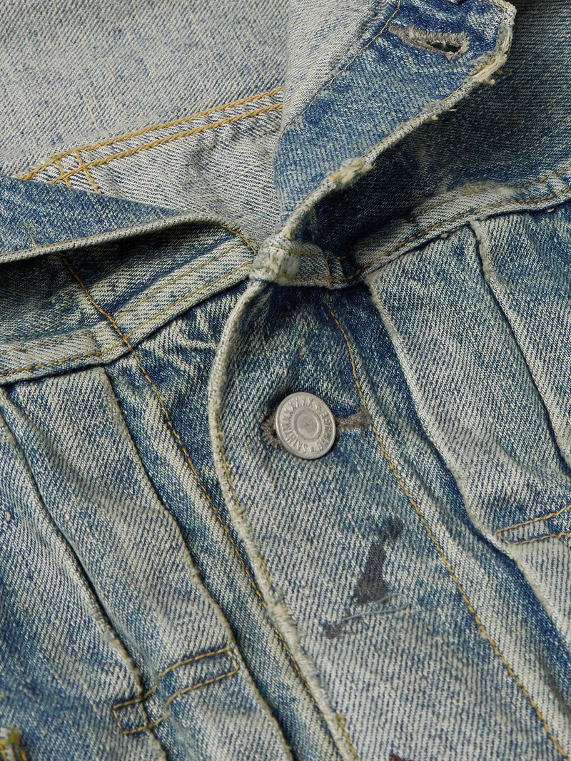 Distressed Denim Jacket 5