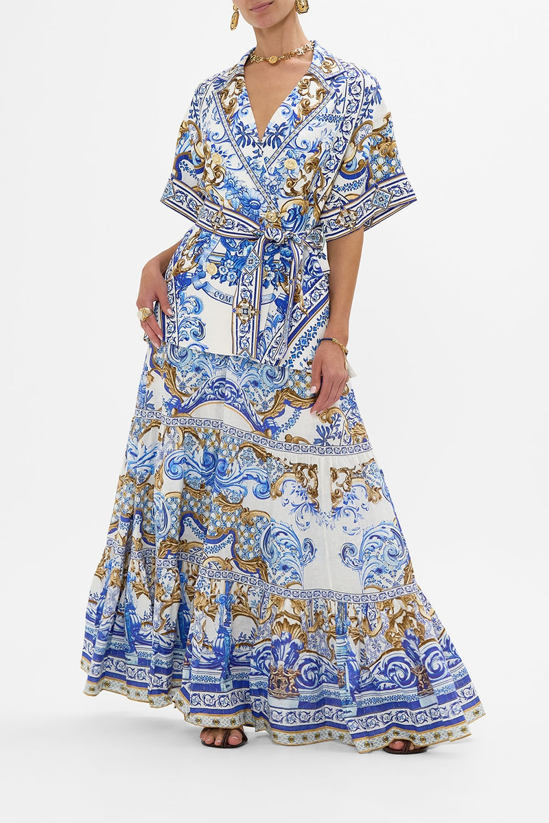 CAMILLA DOUBLE BREASTED SHORT SLEEVE JACKET outlook